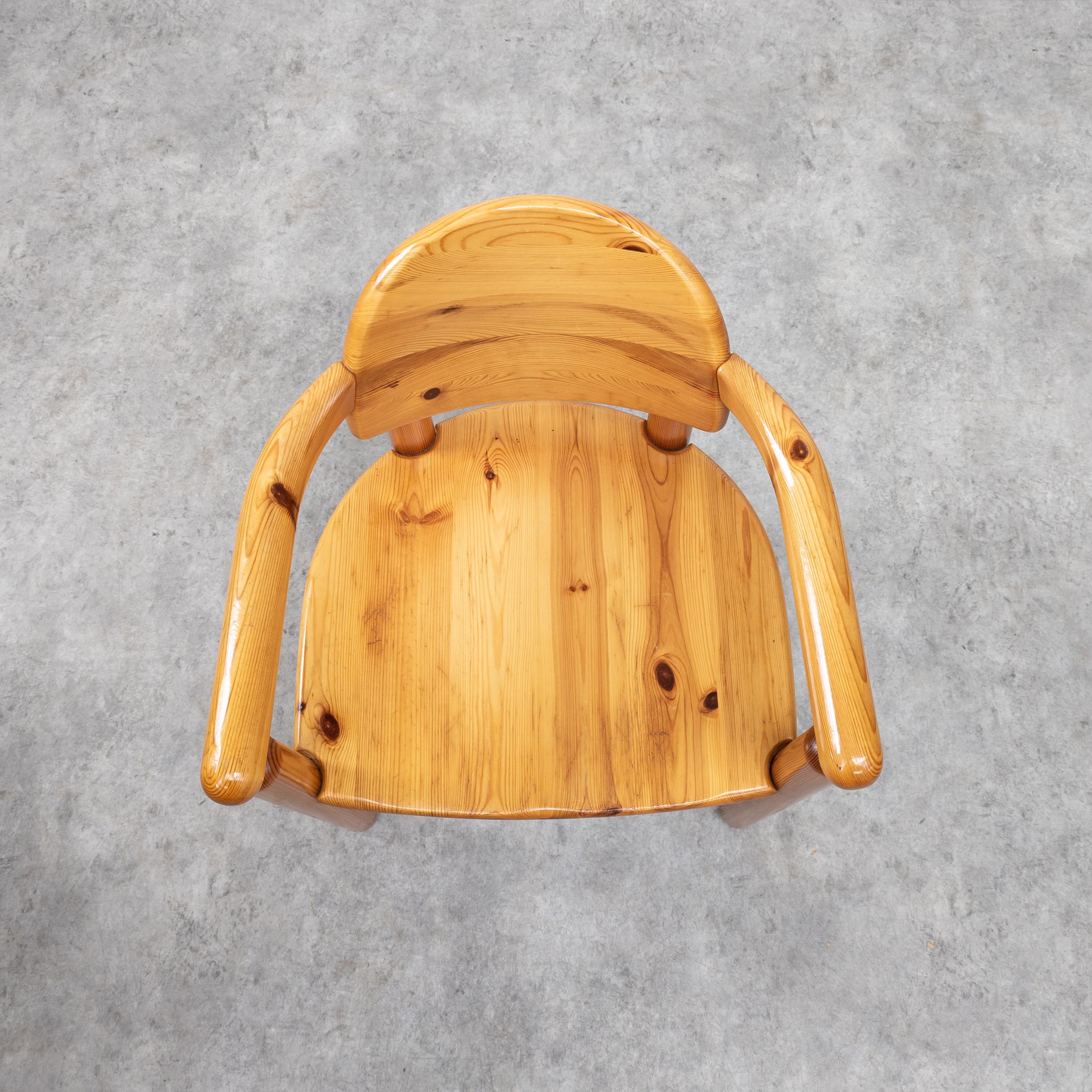 Pair of Vintage Pine Chairs by Rainer Daumiller for Hirtshals Sawmill, Denmark 1 8