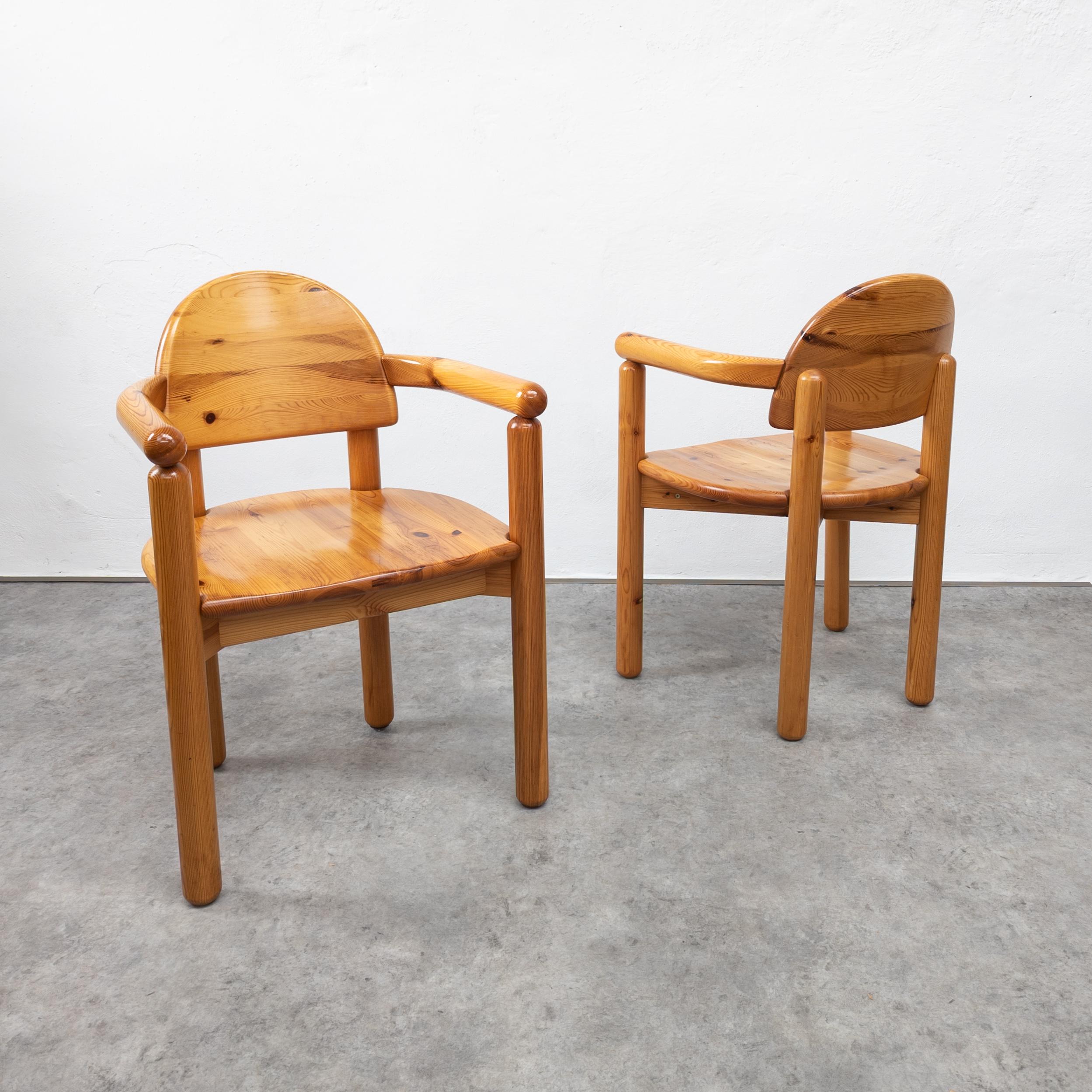 Pair of Vintage Pine Chairs by Rainer Daumiller for Hirtshals Sawmill, Denmark 1 In Good Condition In PRAHA 5, CZ