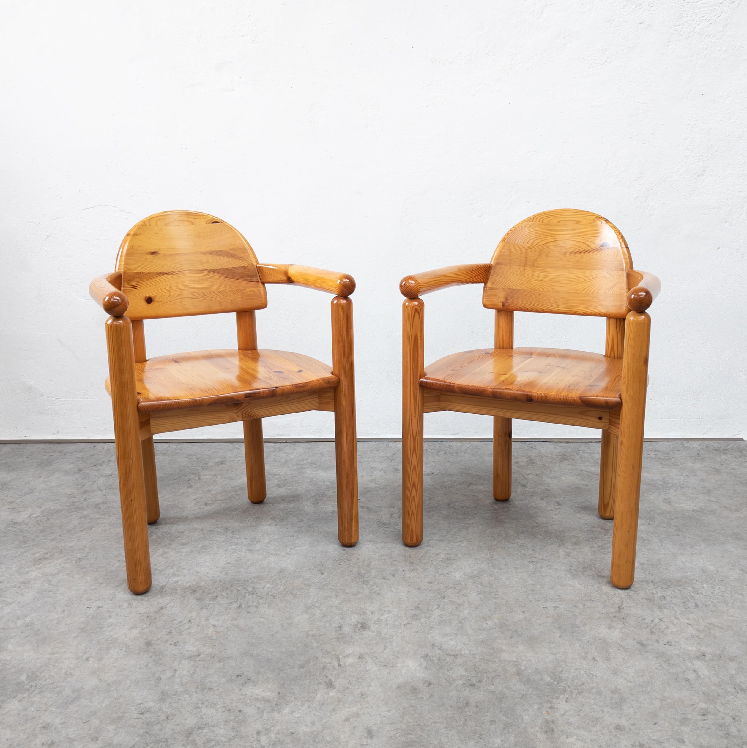 Pair of Vintage Pine Chairs by Rainer Daumiller for Hirtshals Sawmill, Denmark 1 1