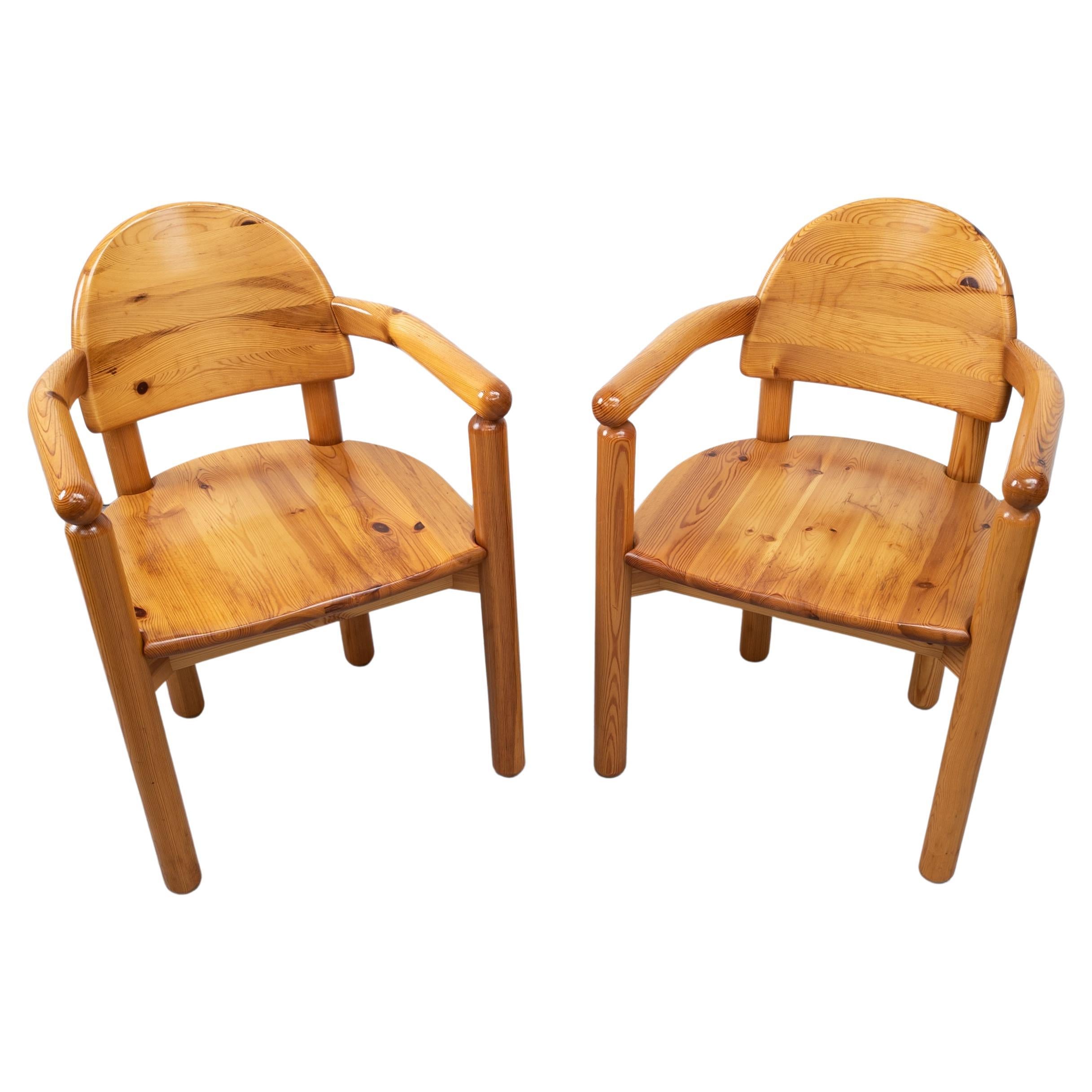 Pair of Vintage Pine Chairs by Rainer Daumiller for Hirtshals Sawmill, Denmark 1