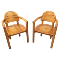 Pair of Vintage Pine Chairs by Rainer Daumiller for Hirtshals Sawmill, Denmark 1