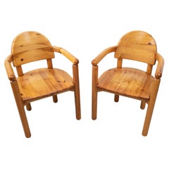 Pair of Used Pine Chairs by Rainer Daumiller for Hirtshals Sawmill, Denmark 1