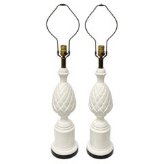 Pair of Vintage Pineapple Lamps