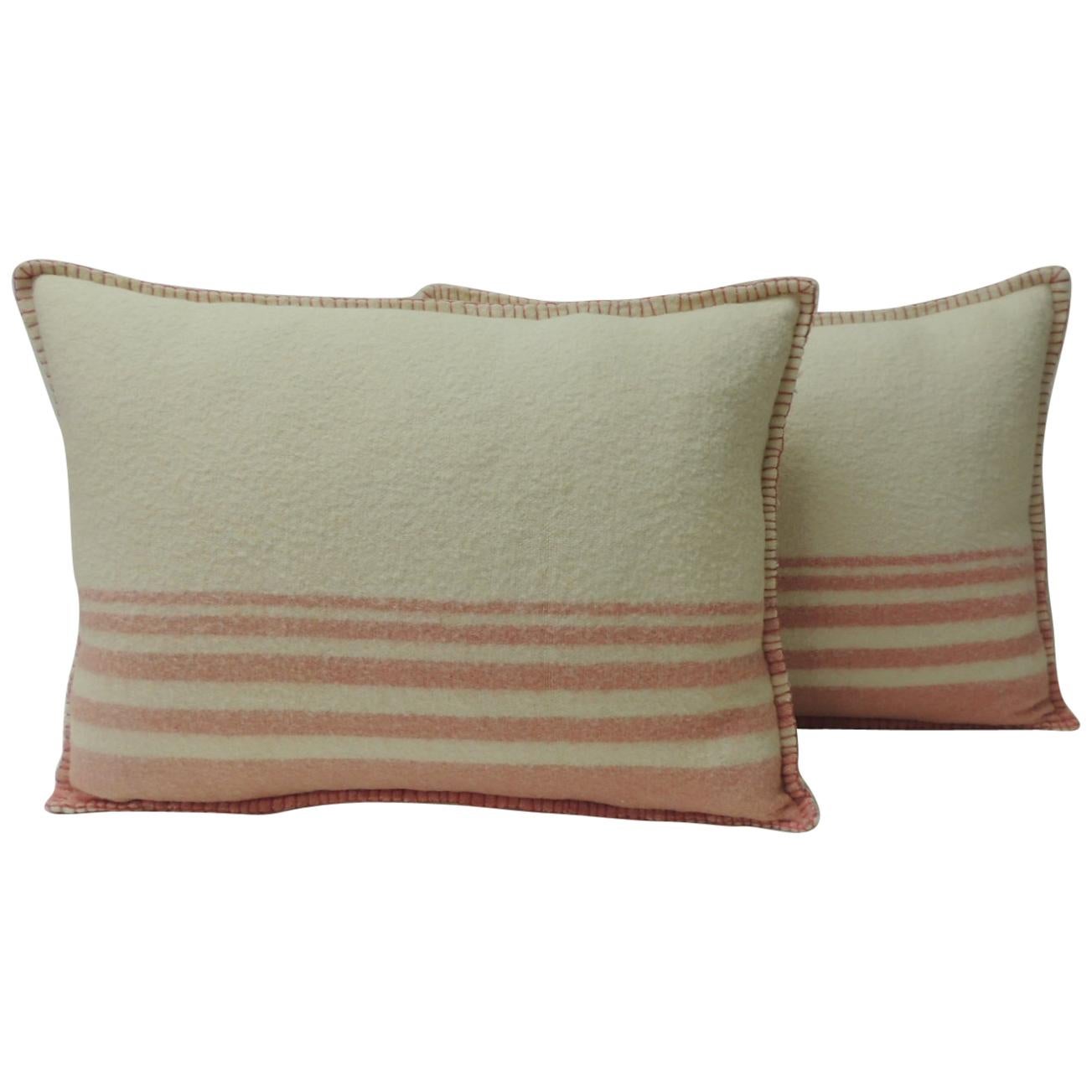 Pair of Vintage Burberry Wool Pillows by Mary Jane McCarty at 1stDibs