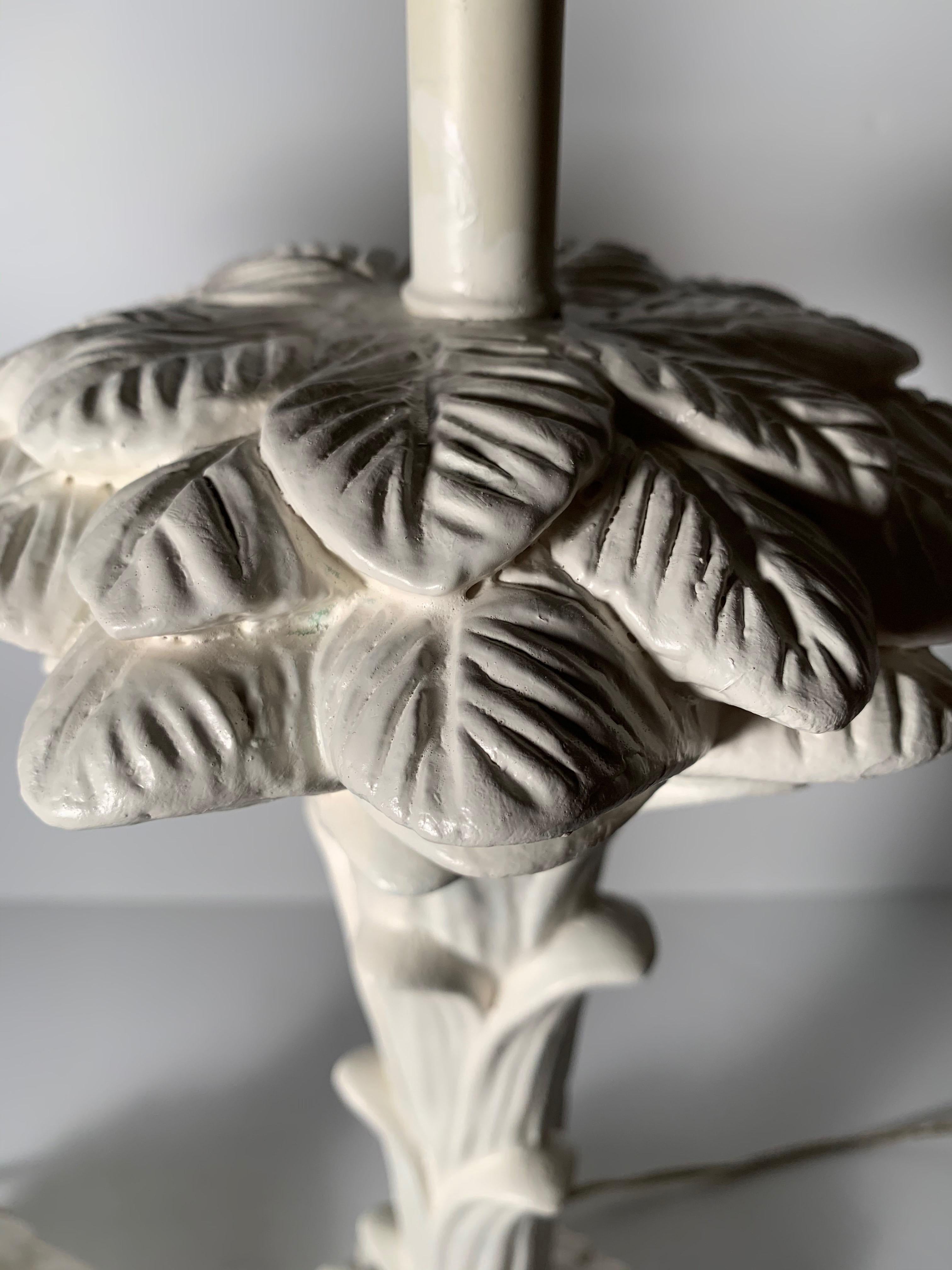 Paire de lampes en plâtre vintage dans le style de Serge Roche 4