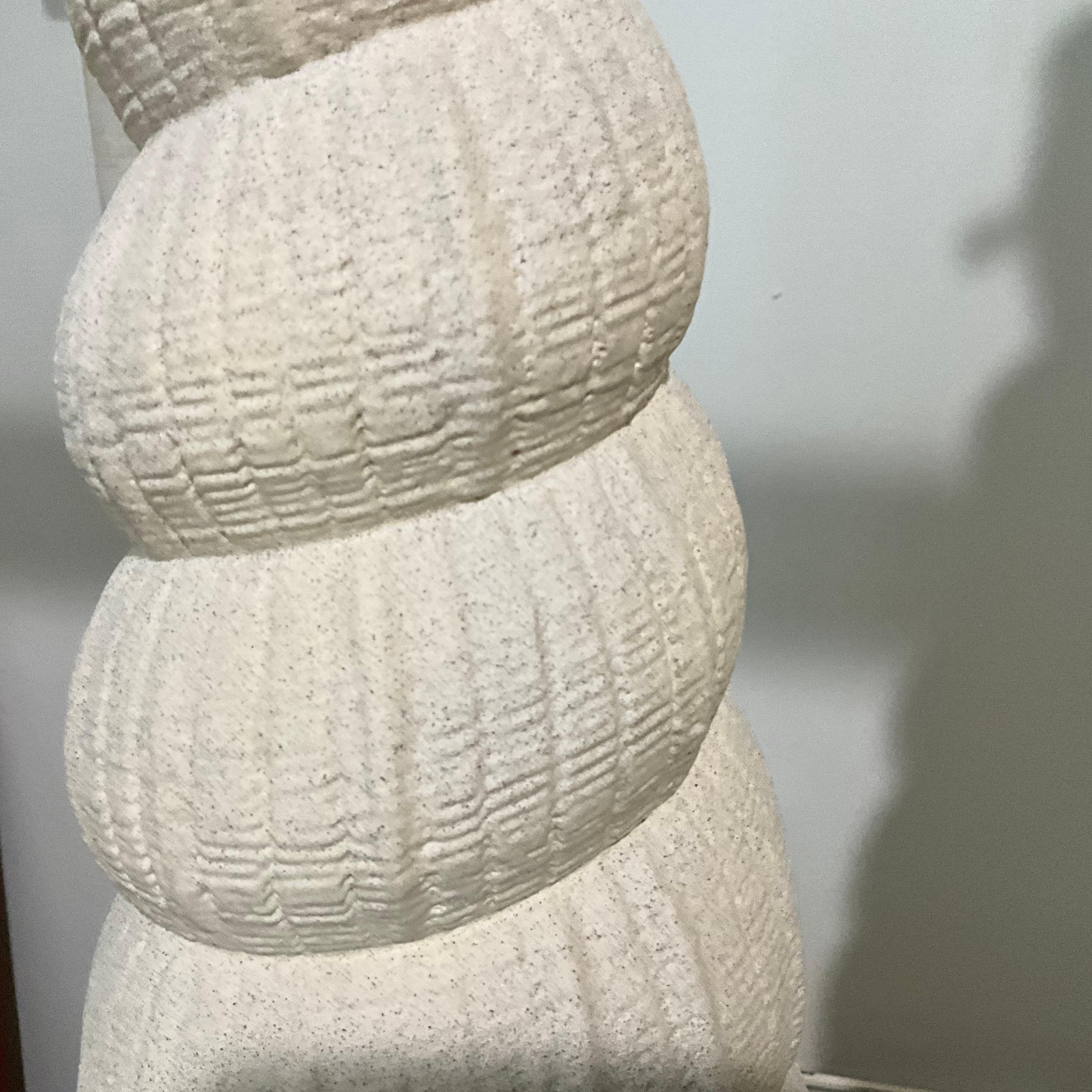 Américain Paire de lampes vintage en plâtre avec coquillages, 1970 Organic Modern Coastal Style en vente