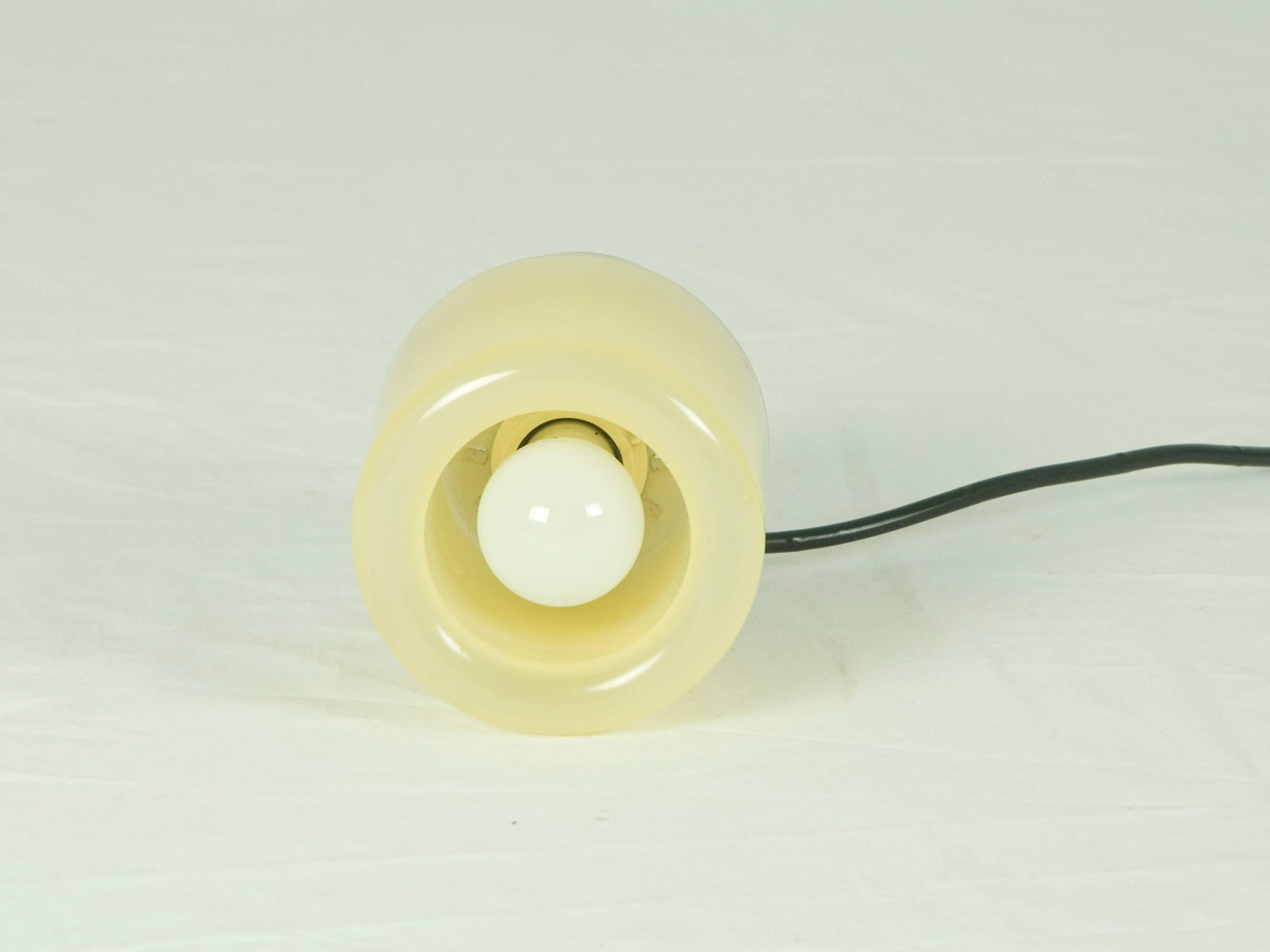 Paar Tic Tac-Tischlampen aus Kunststoff von Giotto Stoppino für Kartell, 1971 (Italienisch)