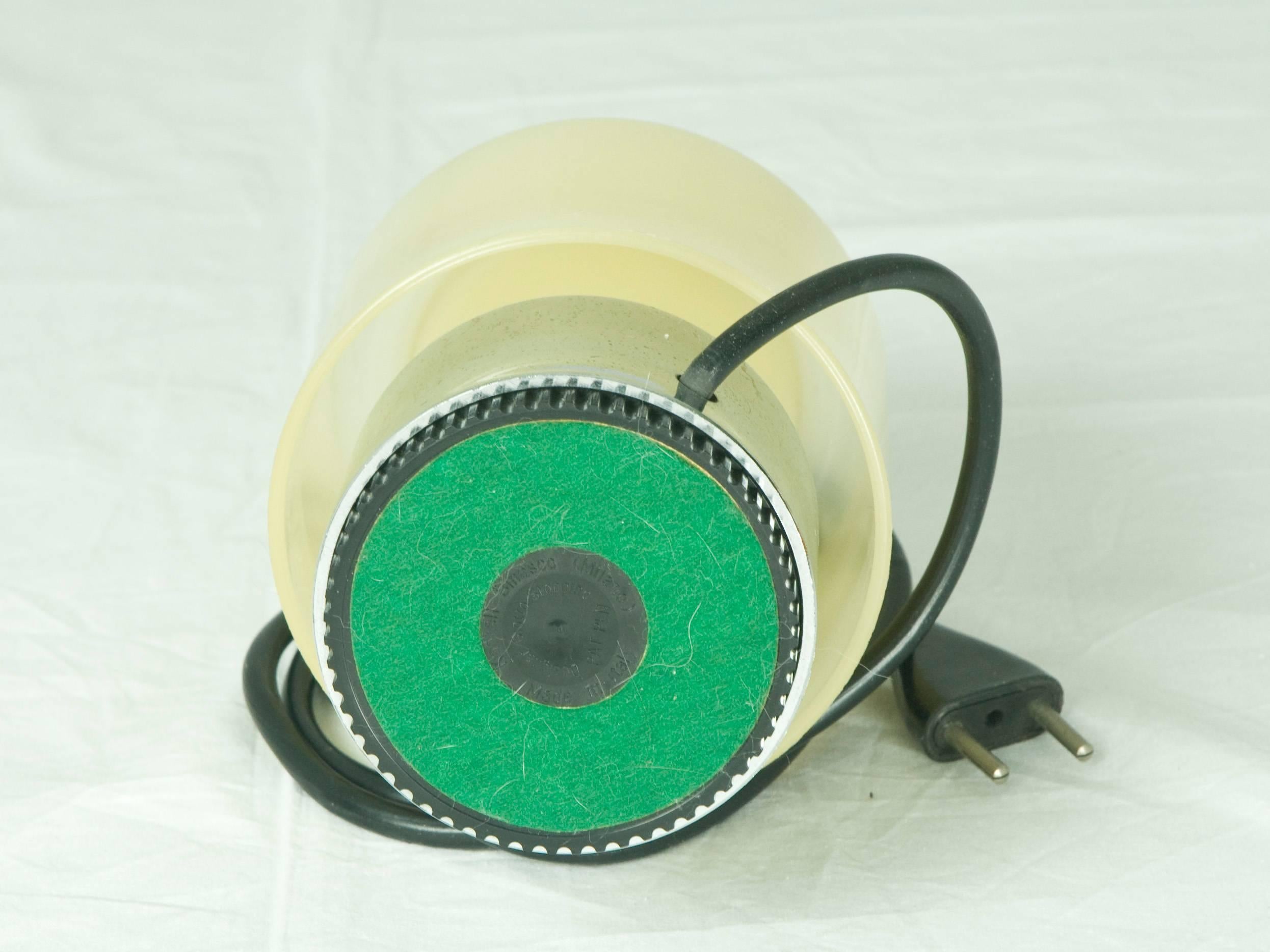 Paar Tic Tac-Tischlampen aus Kunststoff von Giotto Stoppino für Kartell, 1971 (Beschichtet)