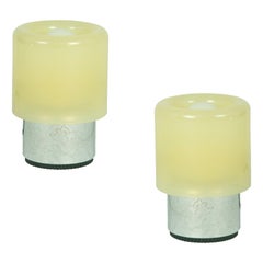 Paar Tic Tac-Tischlampen aus Kunststoff von Giotto Stoppino für Kartell, 1971