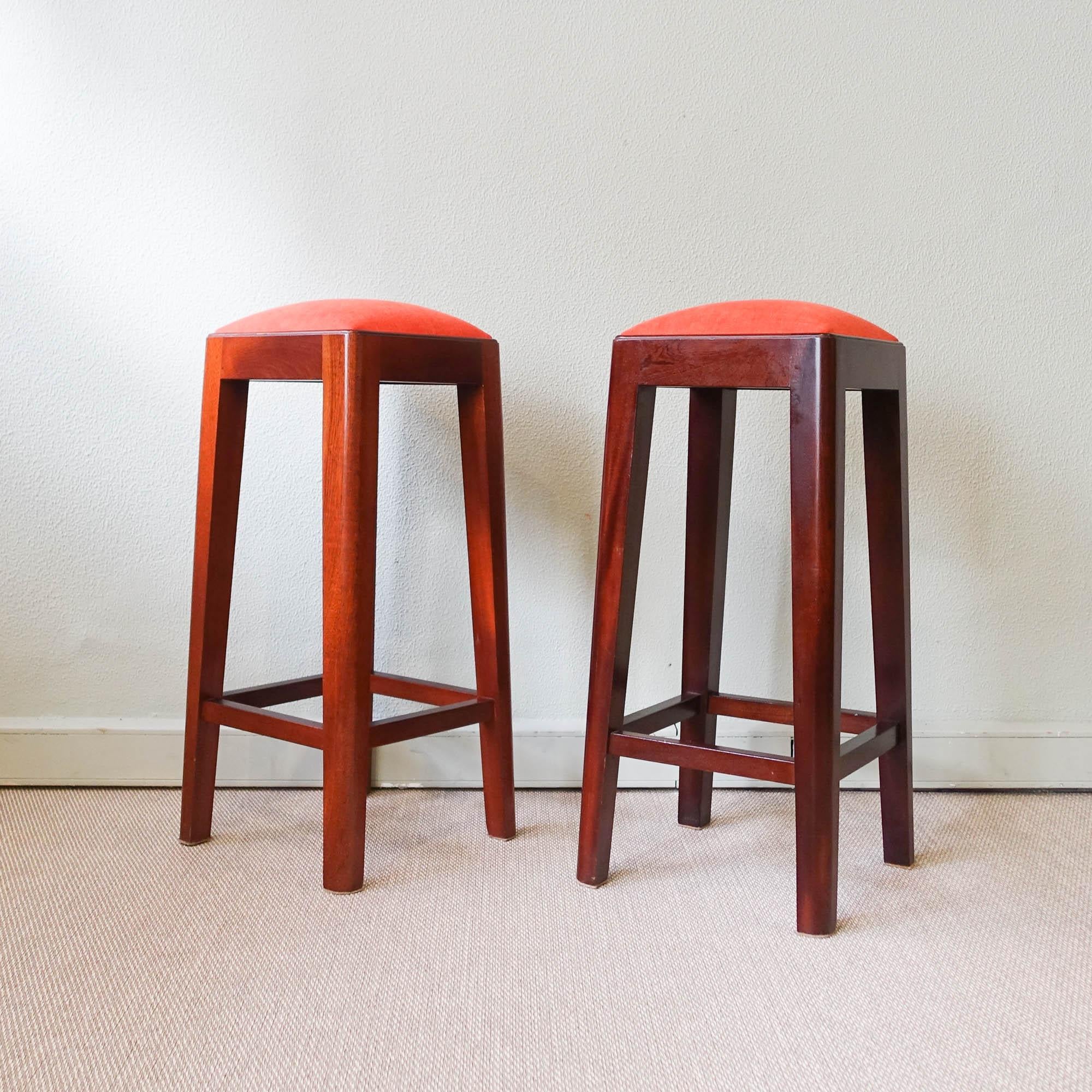 Pair of Vintage Portuguese High Stools, 1960's For Sale 4