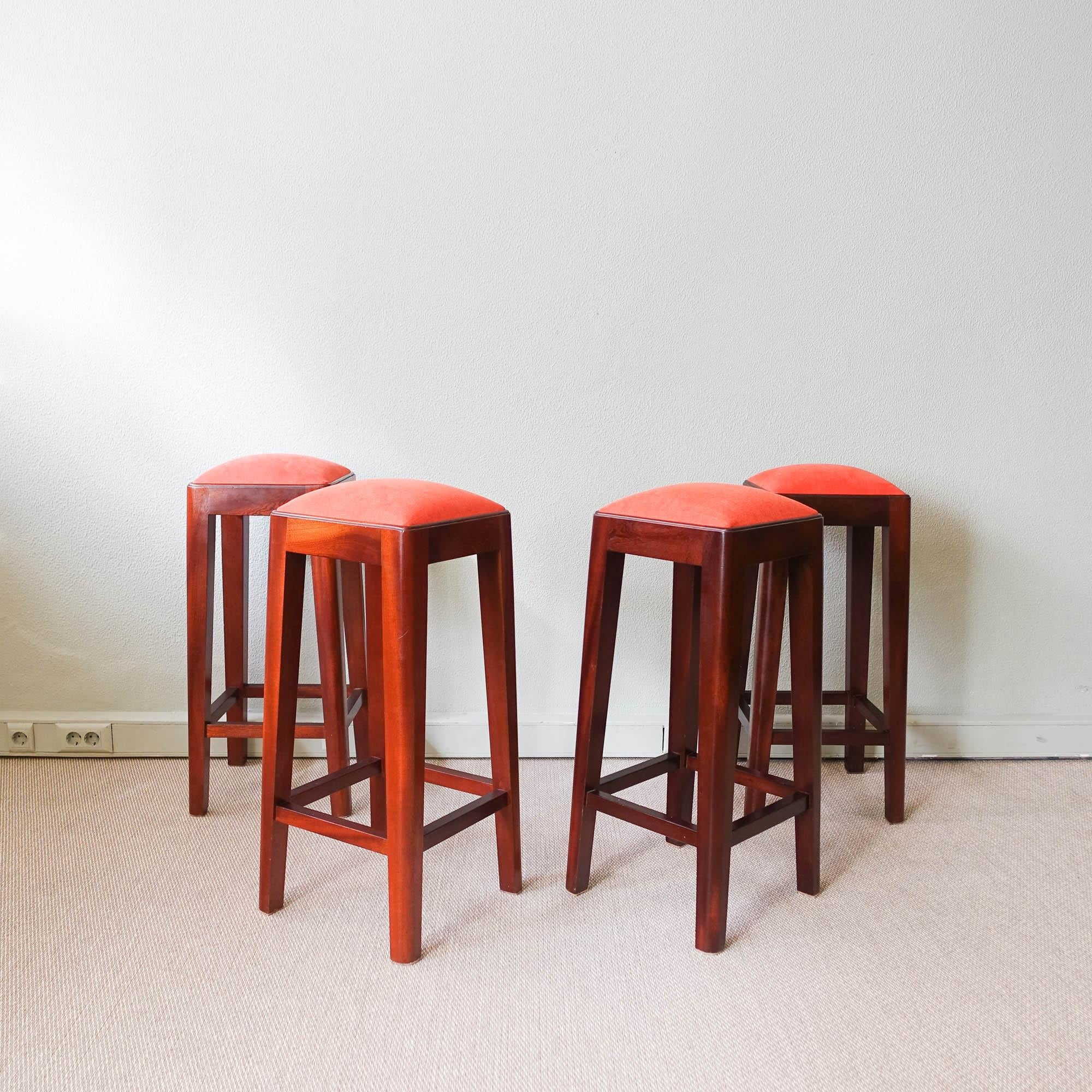 Pair of Vintage Portuguese High Stools, 1960's For Sale 7
