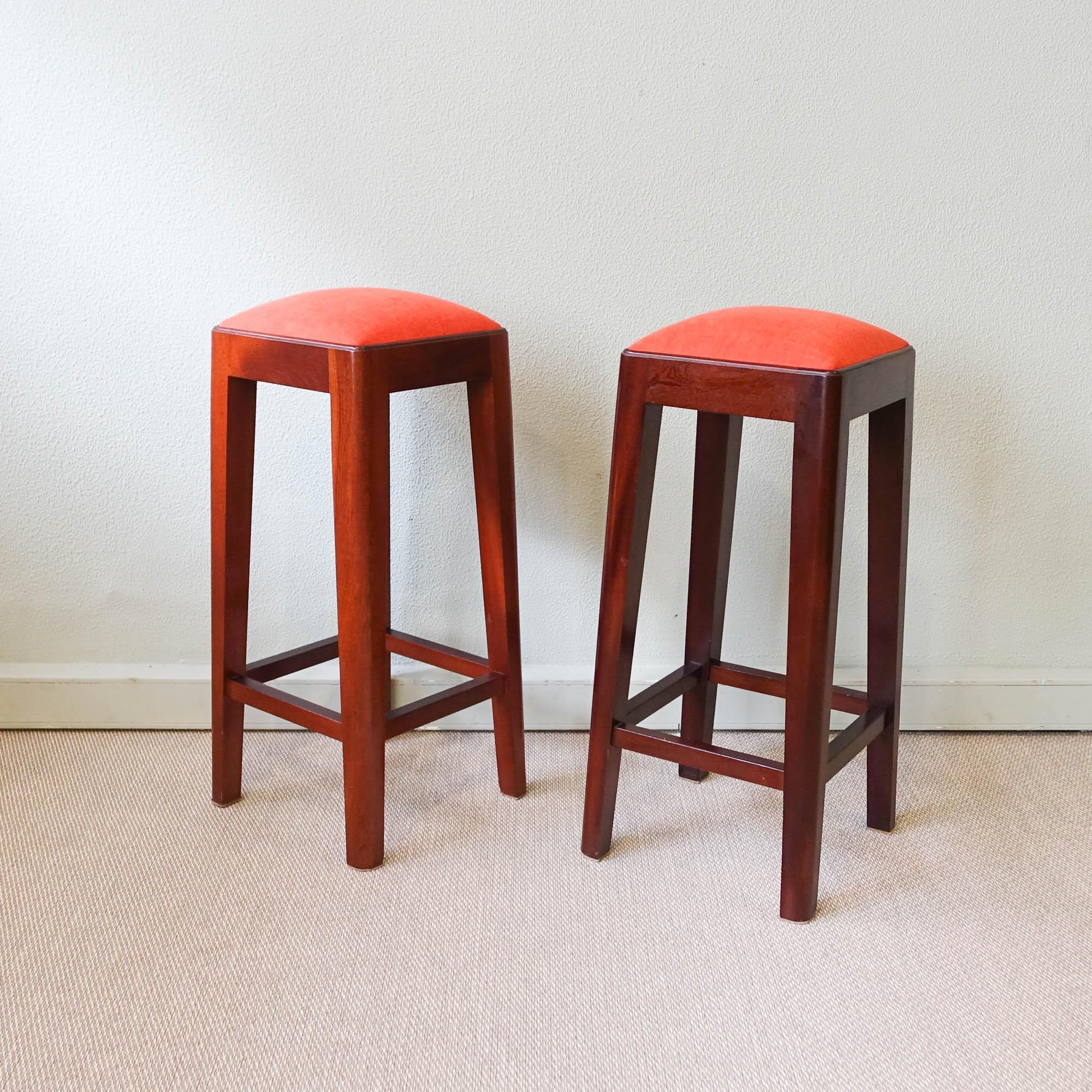 Pair of Vintage Portuguese High Stools, 1960's For Sale 3