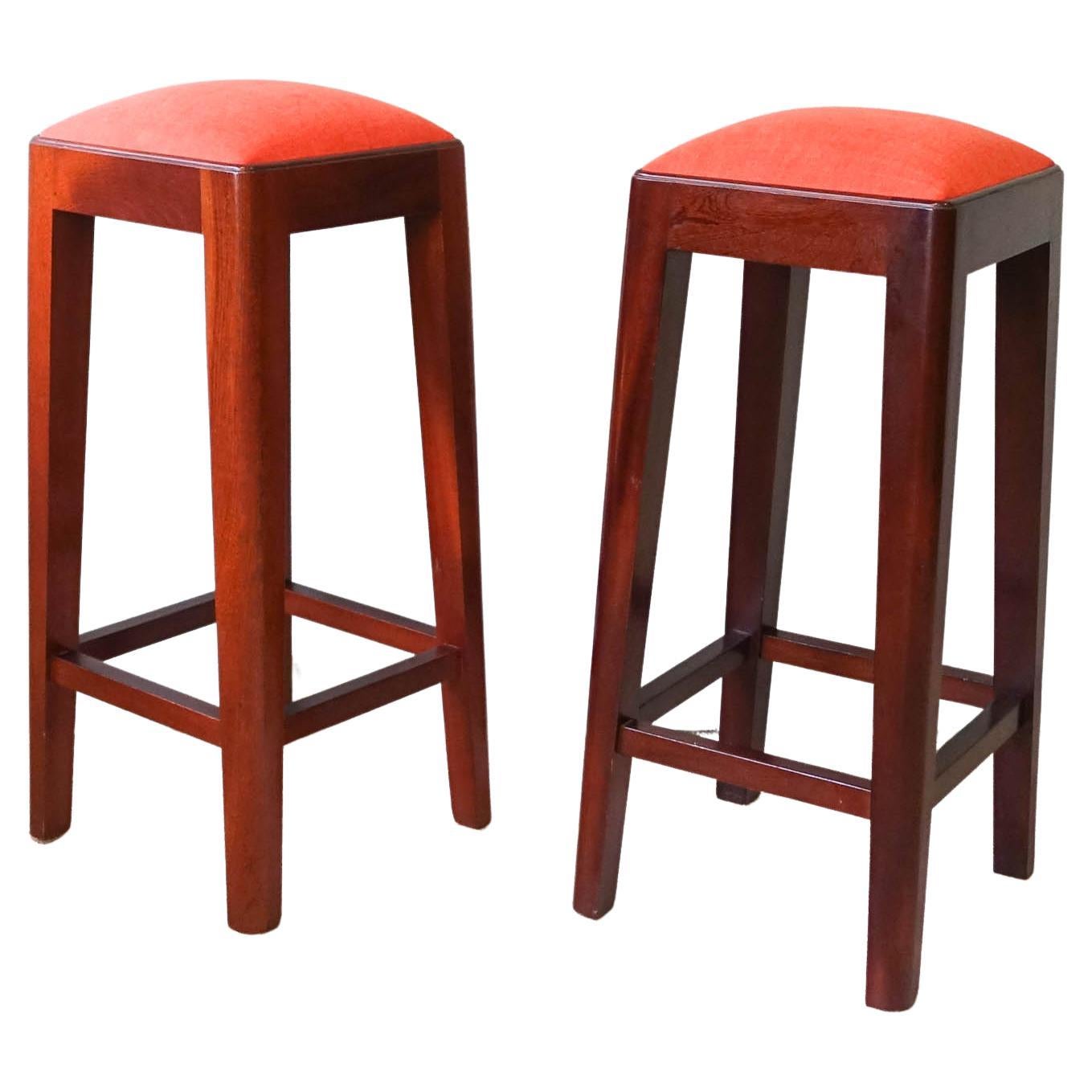 Pair of Vintage Portuguese High Stools, 1960's For Sale