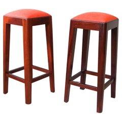 Pair of Retro Portuguese High Stools, 1960's