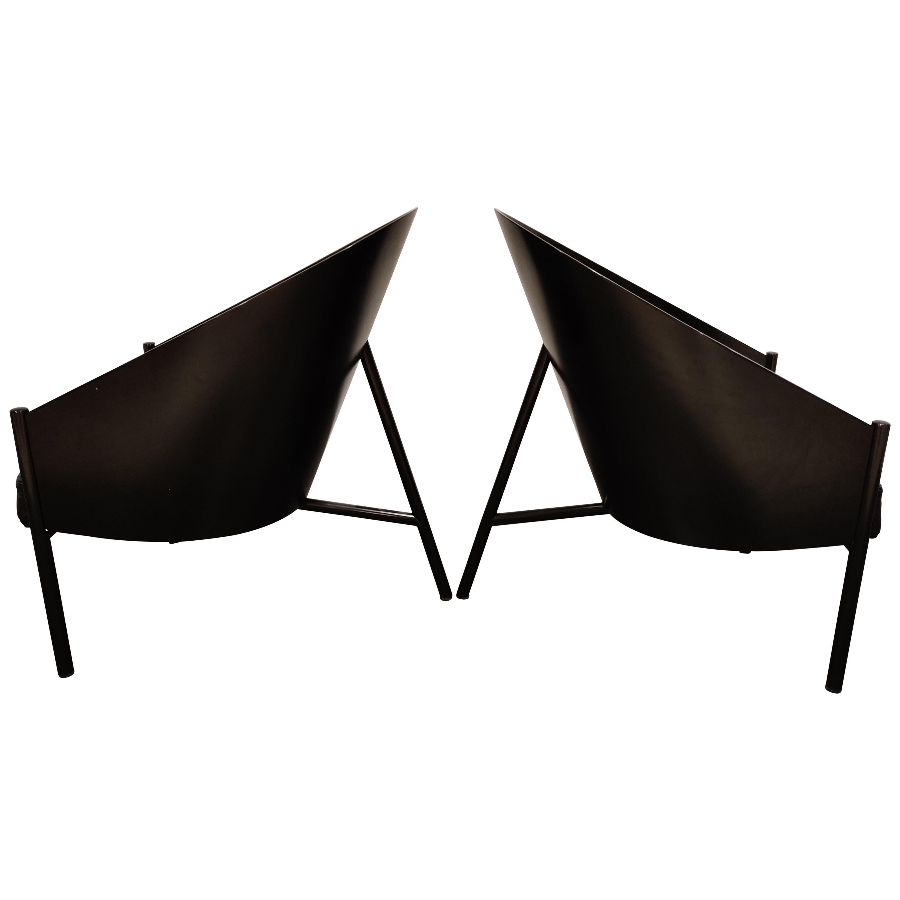 Pair of Vintage Pratfall Chairs by Philippe Starck for Driade, 1982