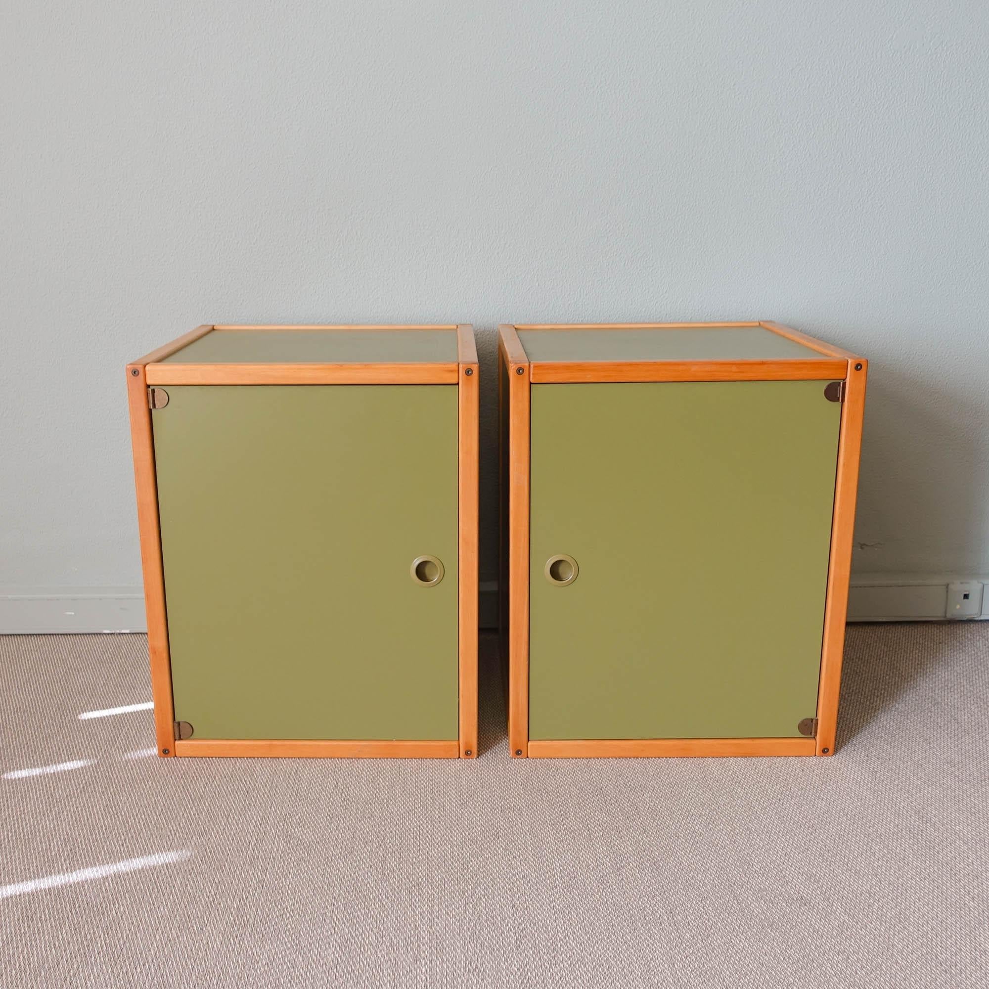 Formica Pair of Vintage Profilsystem Collection Storage Units by Elmar Flötotto For Sale