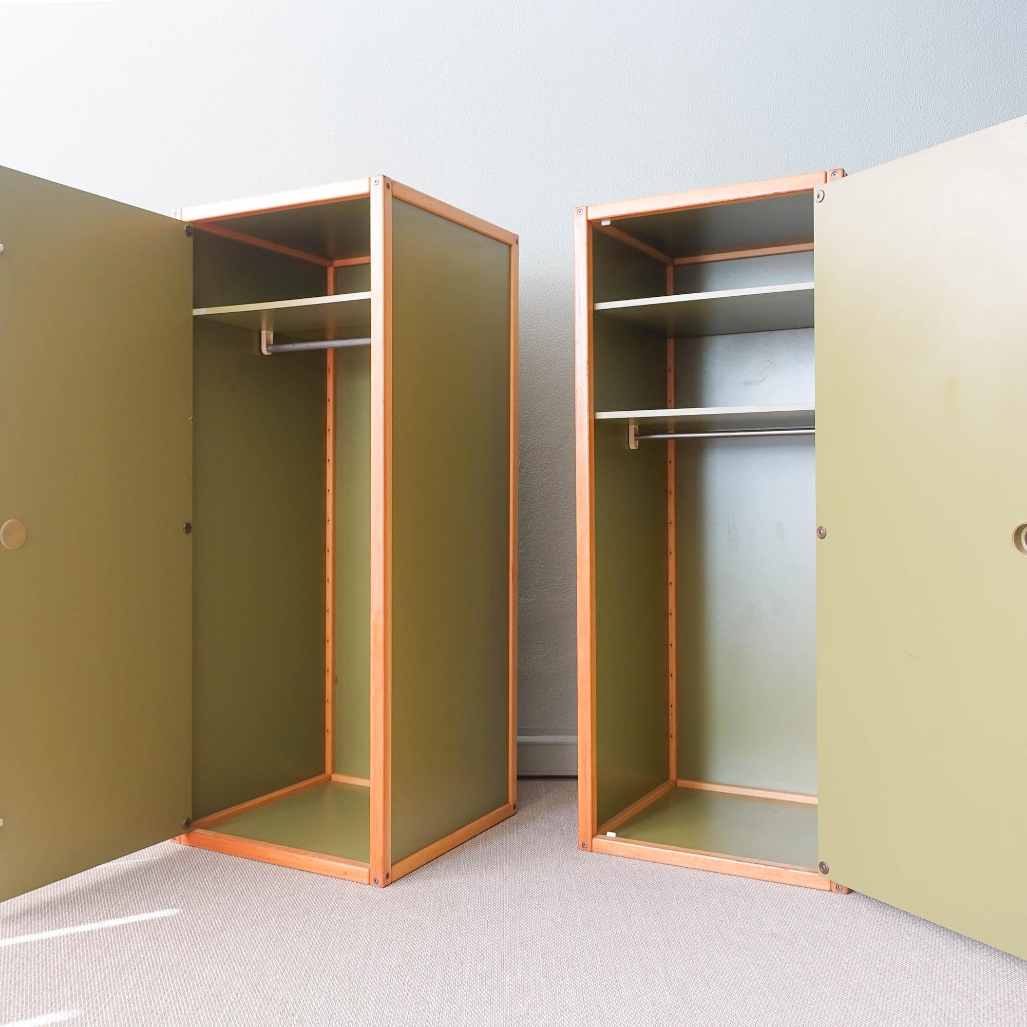 Allemand Paire d'armoires vintage de la collection Profilsystem par Elmar Flötotto pour Flötotto en vente