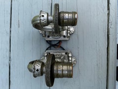 Pair of vintage Pullman car railroad sconces