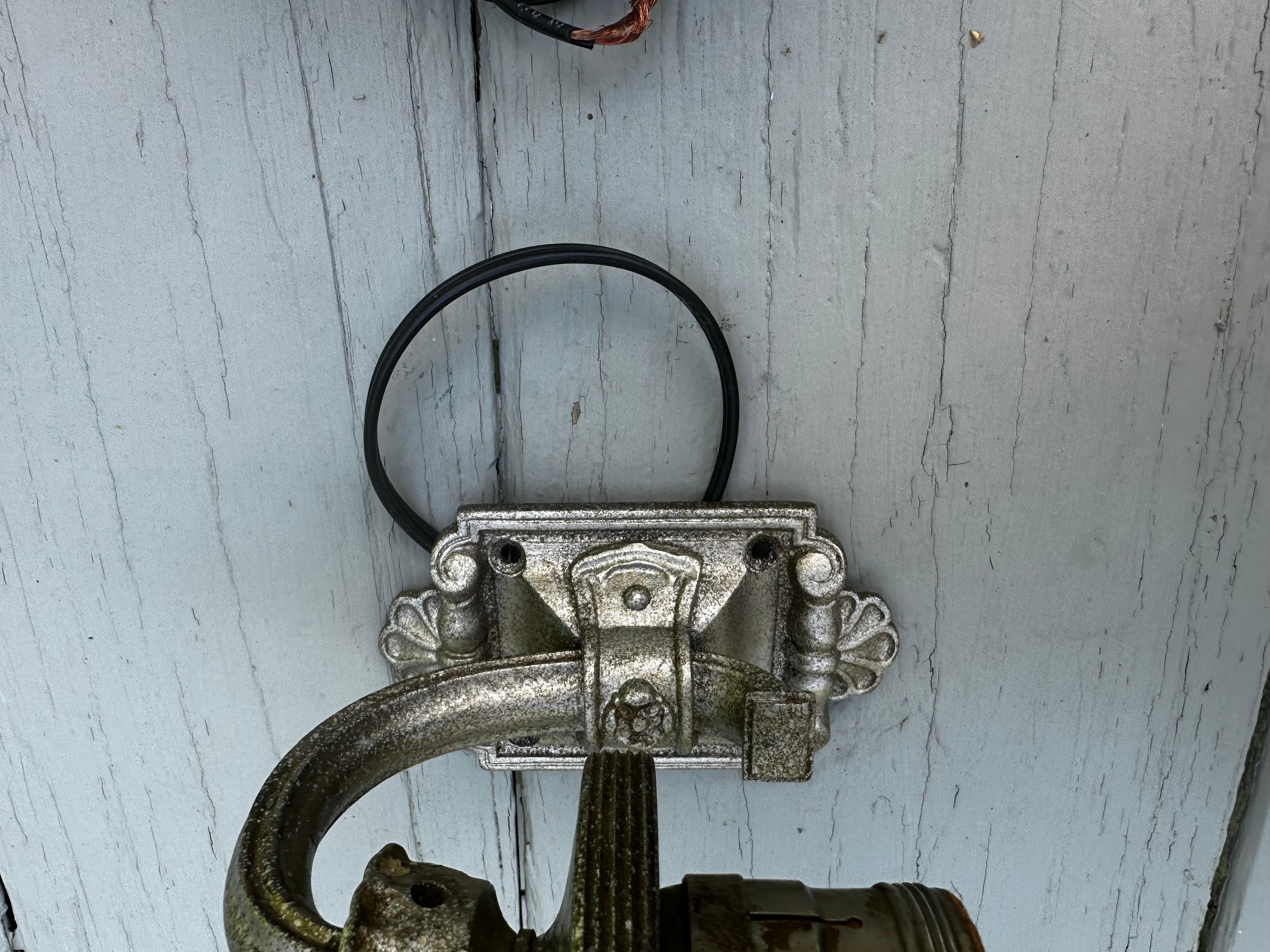 Pair of vintage Pullman car railroad sconces In Good Condition For Sale In Farmington, CT
