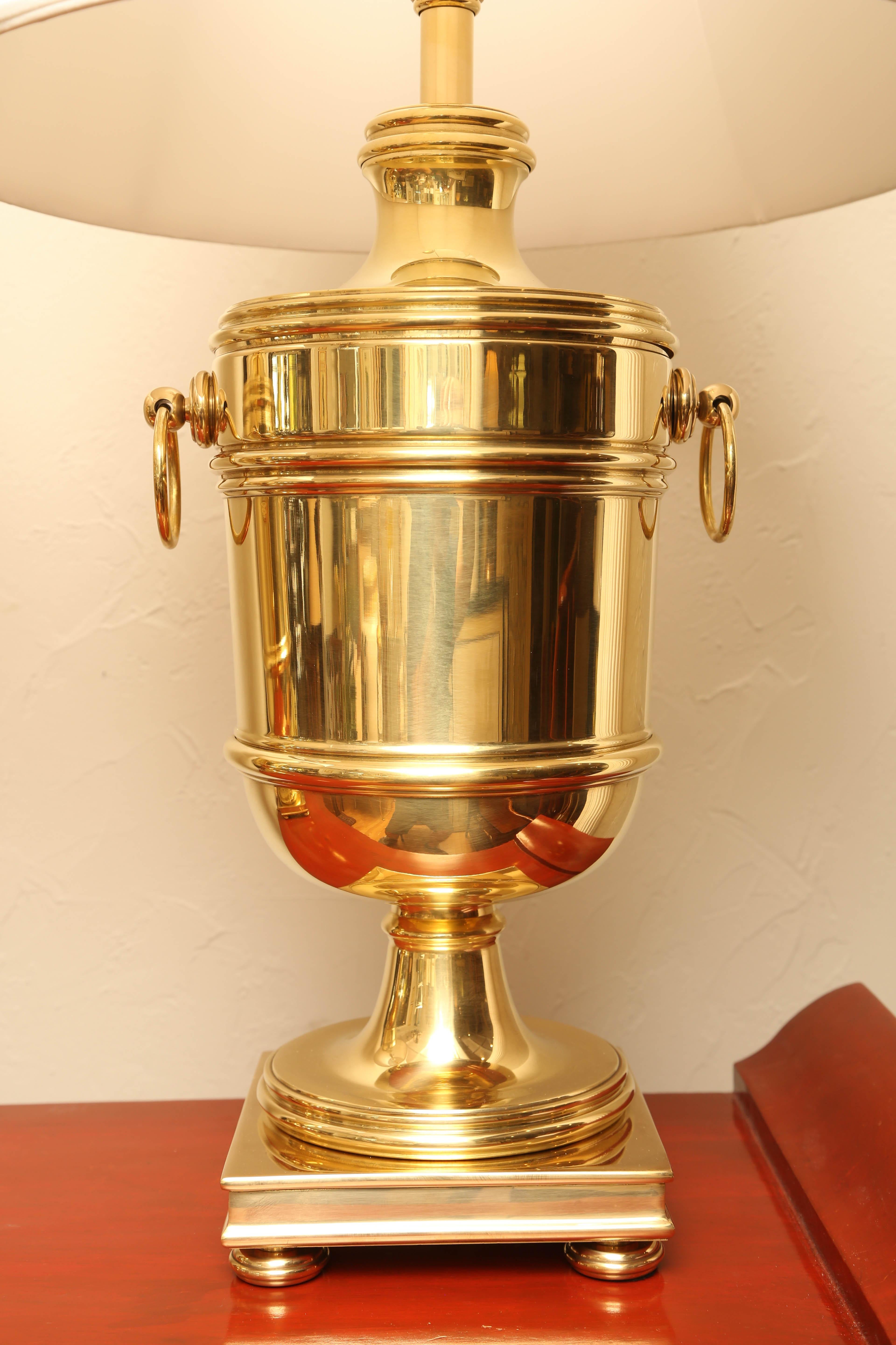 Pair of Vintage Ralph Lauren Brass Urn Style Lamps 1