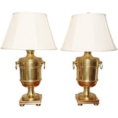 Paar Vintage Ralph Lauren Urn Style Lampen aus Messing