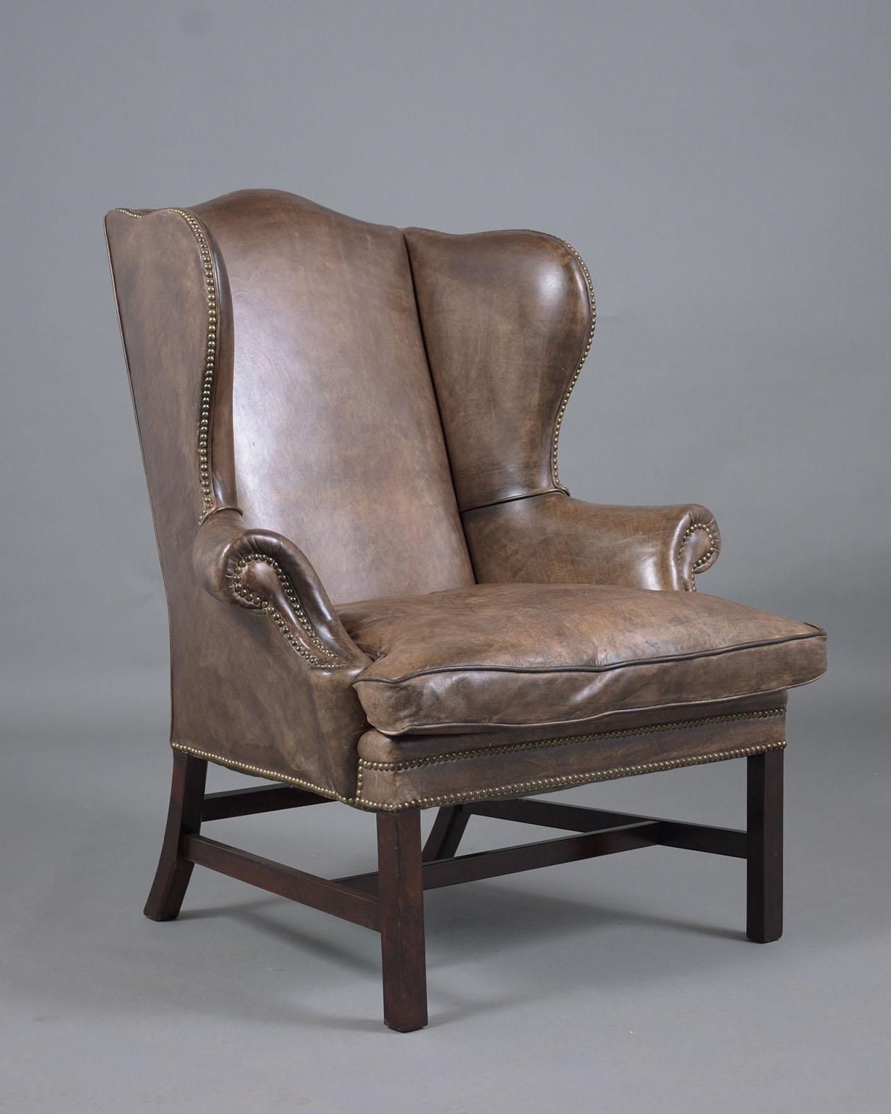 Pair of Vintage Ralph Lauren Wingback Chairs 1