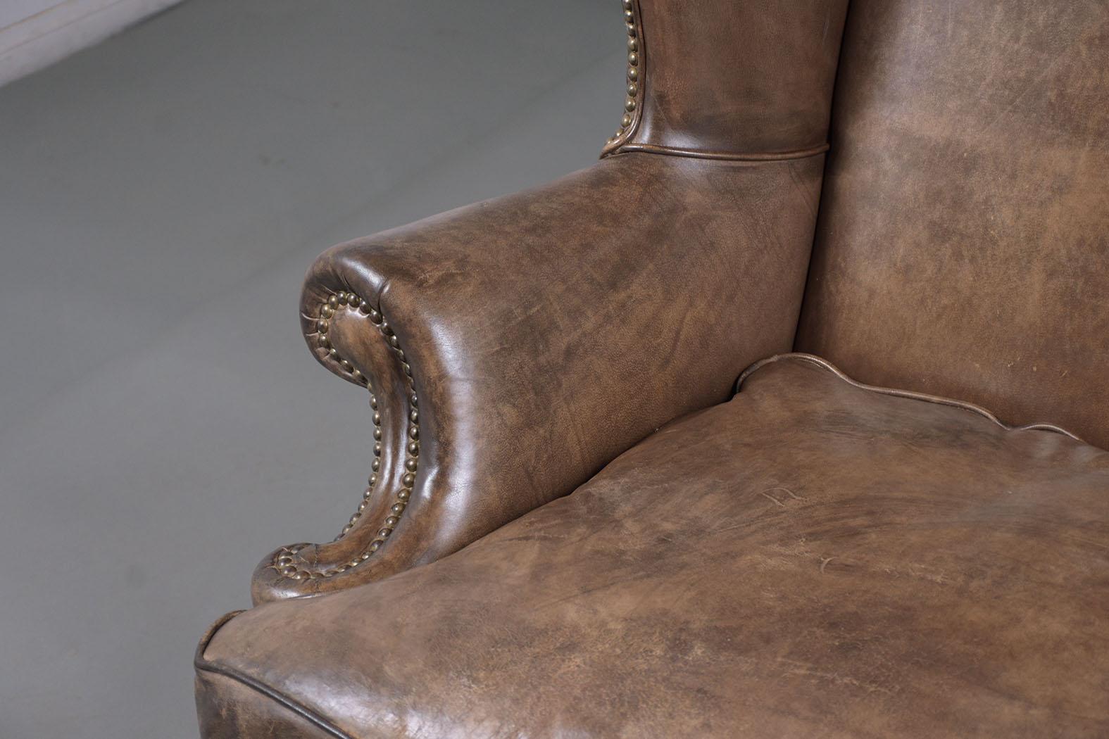 Pair of Vintage Ralph Lauren Wingback Chairs 3