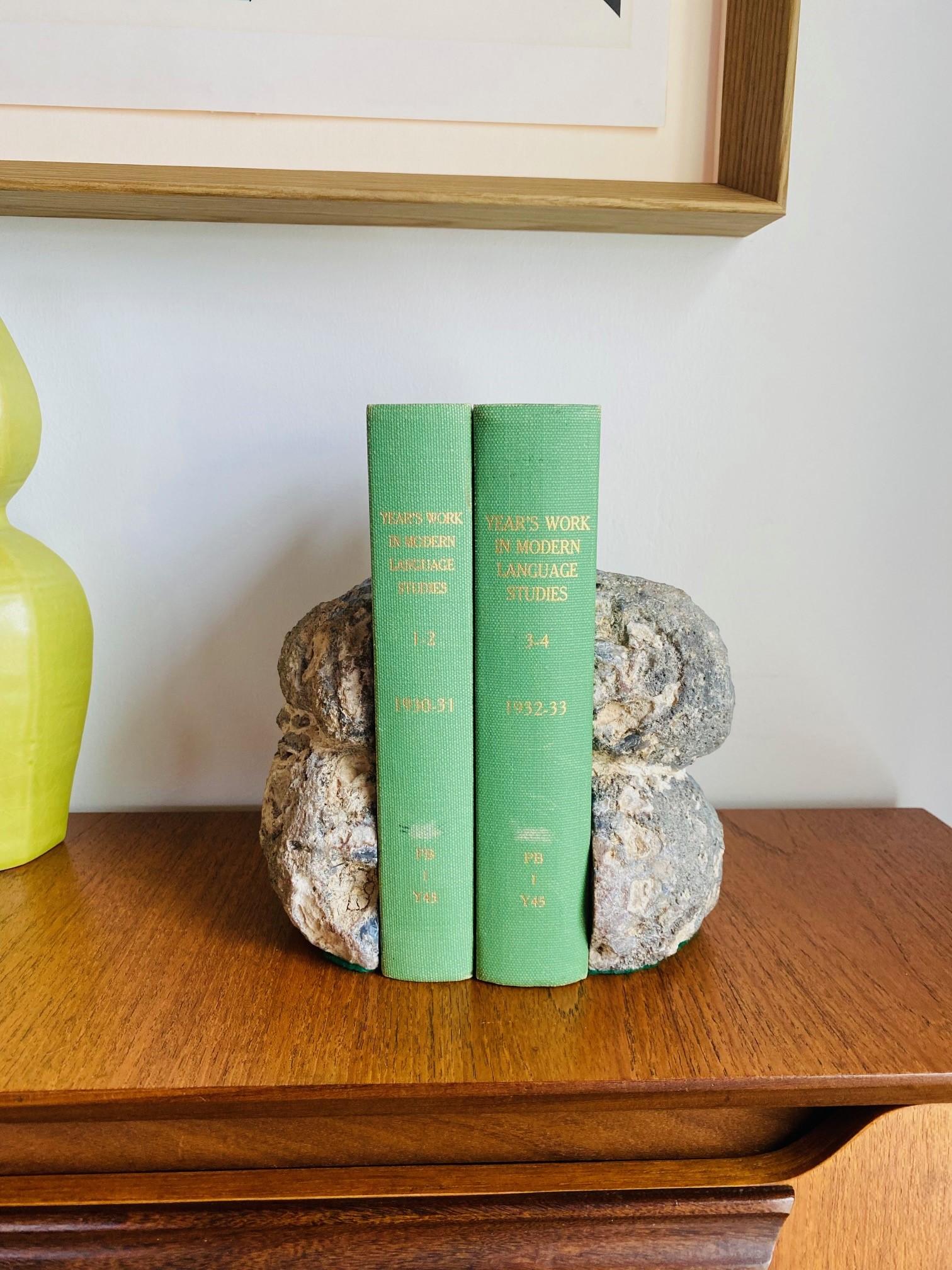Pair of Vintage Rare Freeform Geode Bookends For Sale 4