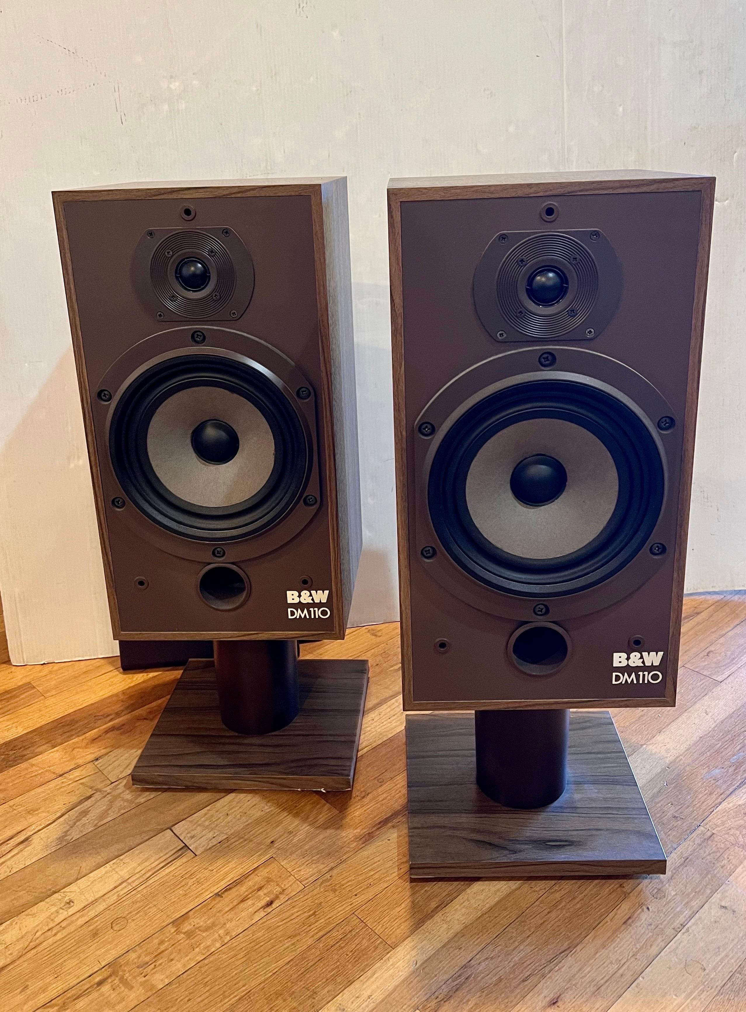 Post-Modern Pair of Vintage Rare Set of Speakers by Bowers & Wilkins England Model DM110