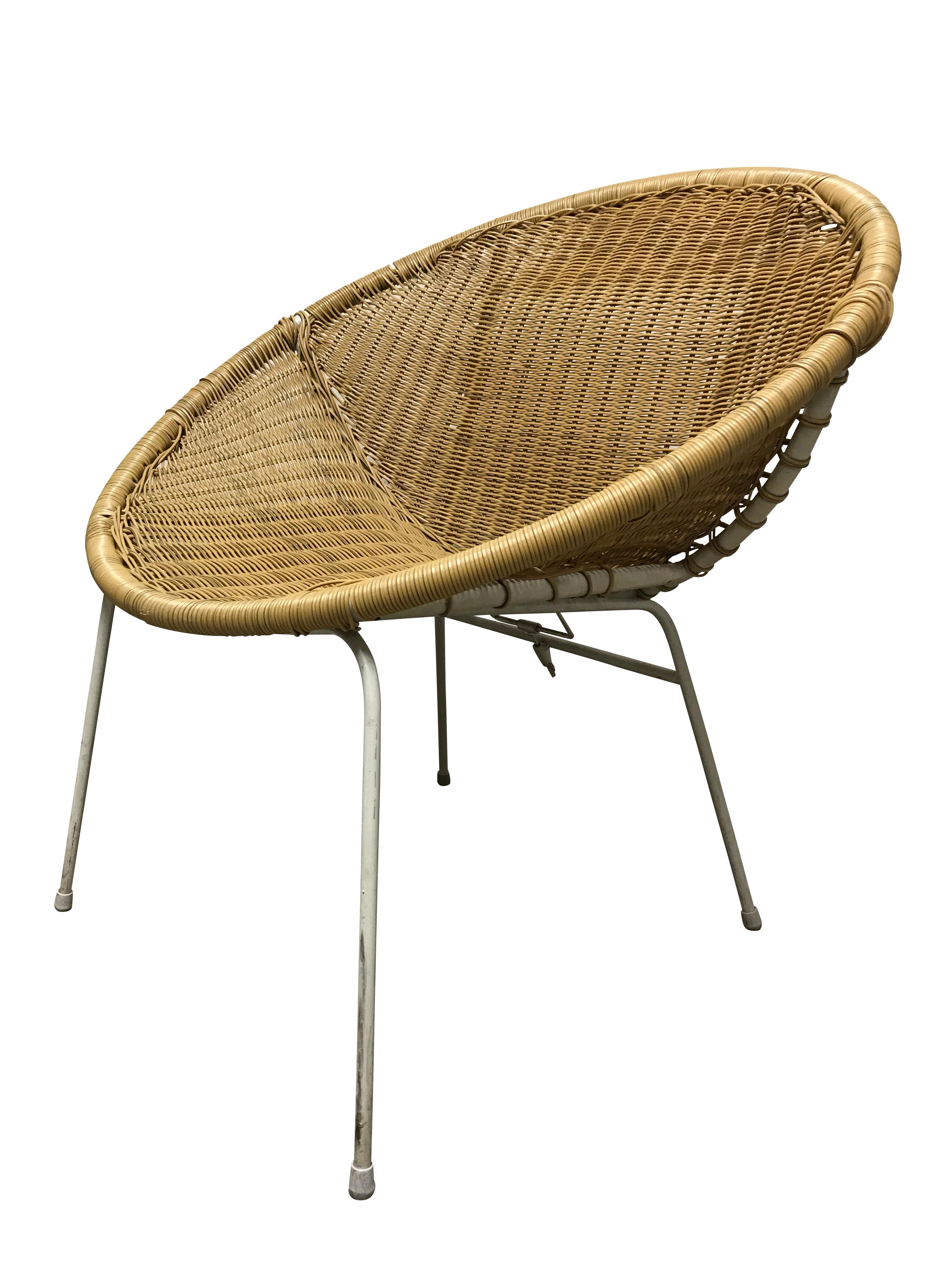 Pair of Vintage Rattan Chairs, 1970s In Good Condition In HEVERLEE, BE