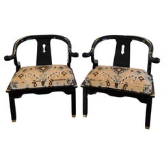 Pair of Vintage Raymond Sobota Ming Style Accent Chairs