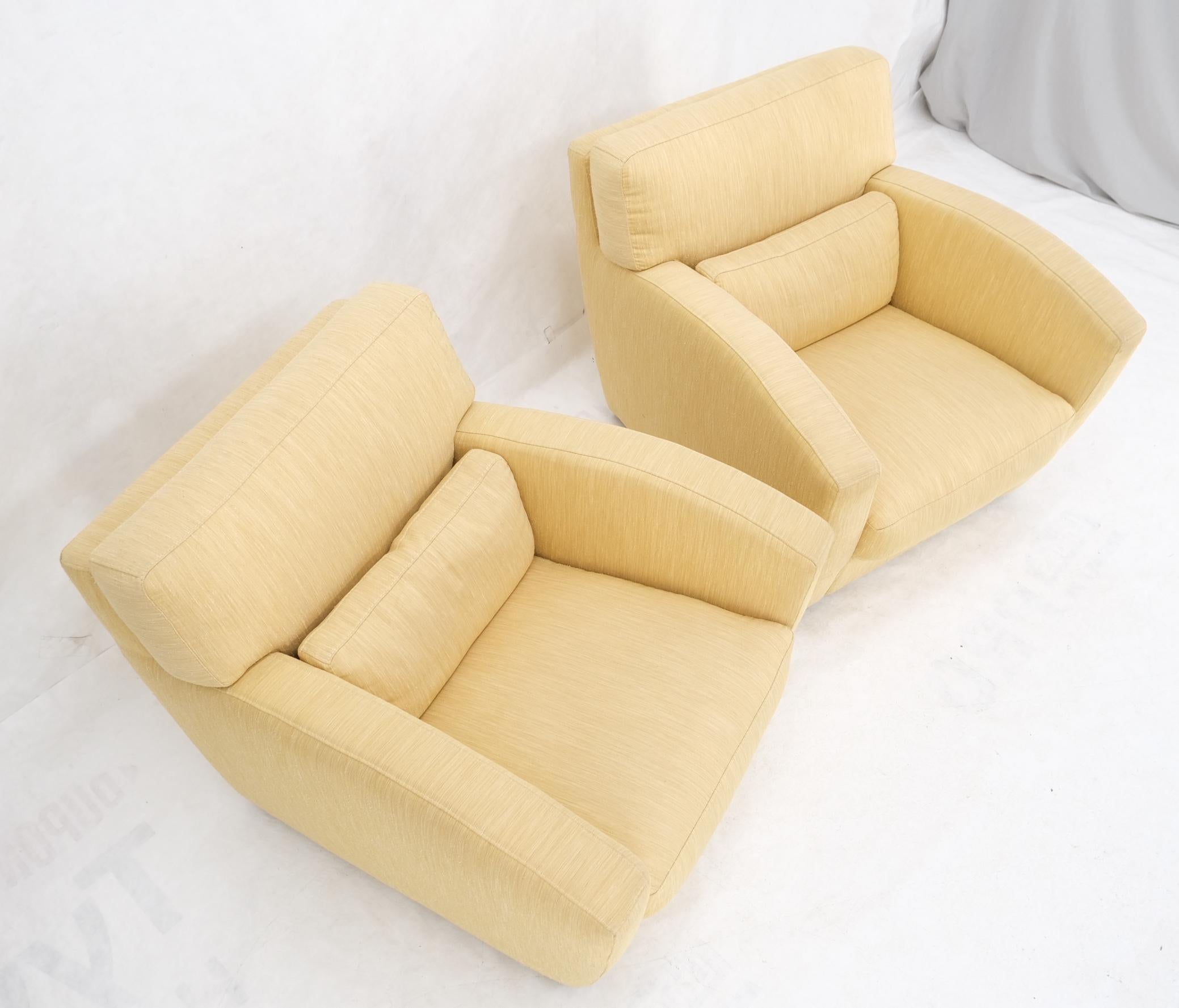 Pair of Vintage Roche Bobois Club Lounge Arm Chairs Mid Century Modern MINT! For Sale 11