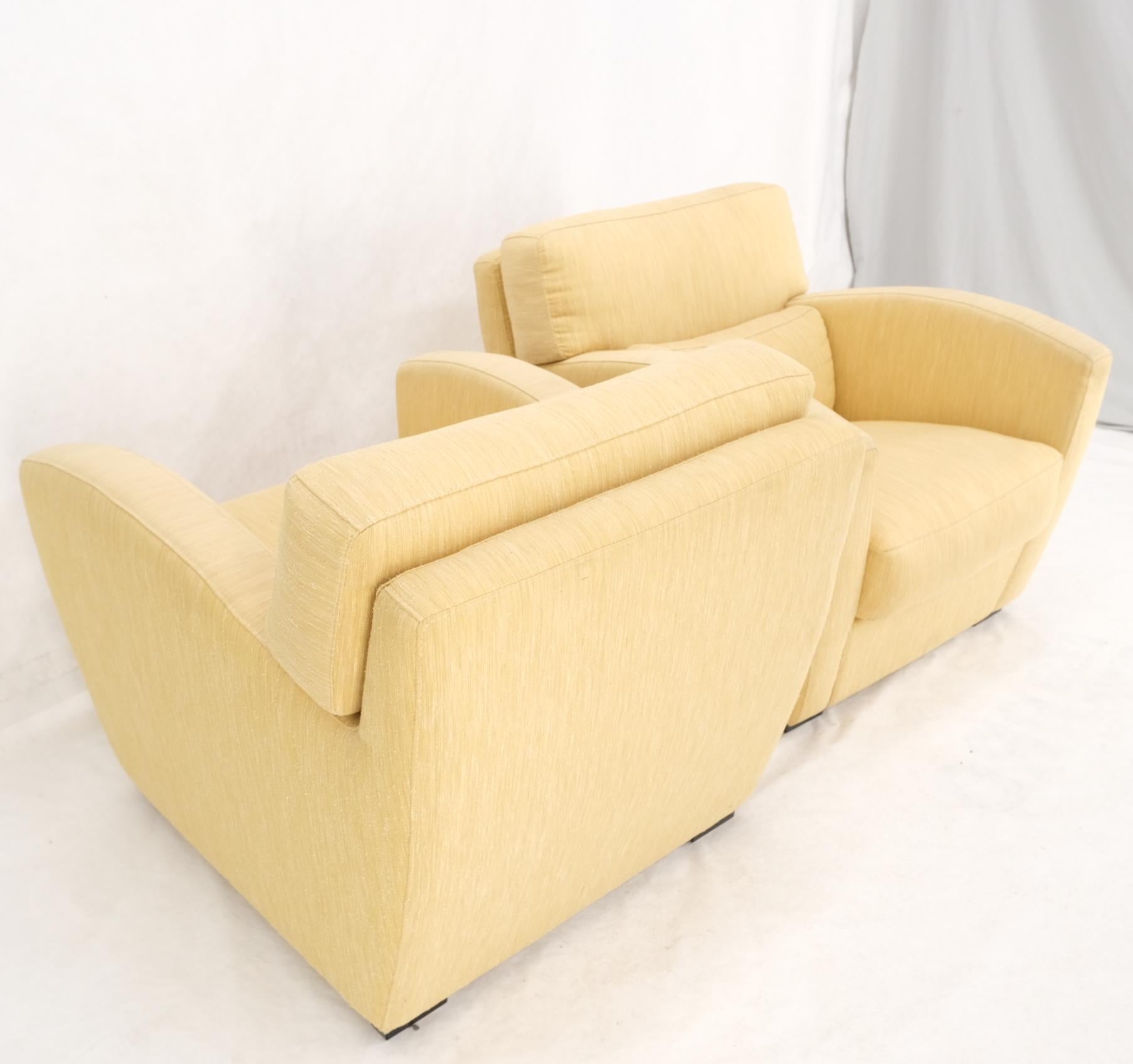Pair of Vintage Roche Bobois Club Lounge Arm Chairs Mid Century Modern MINT! For Sale 13