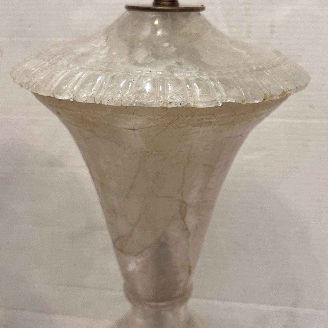 Paar Vintage-Bergkristall-Lampen im Zustand „Gut“ im Angebot in New York, NY
