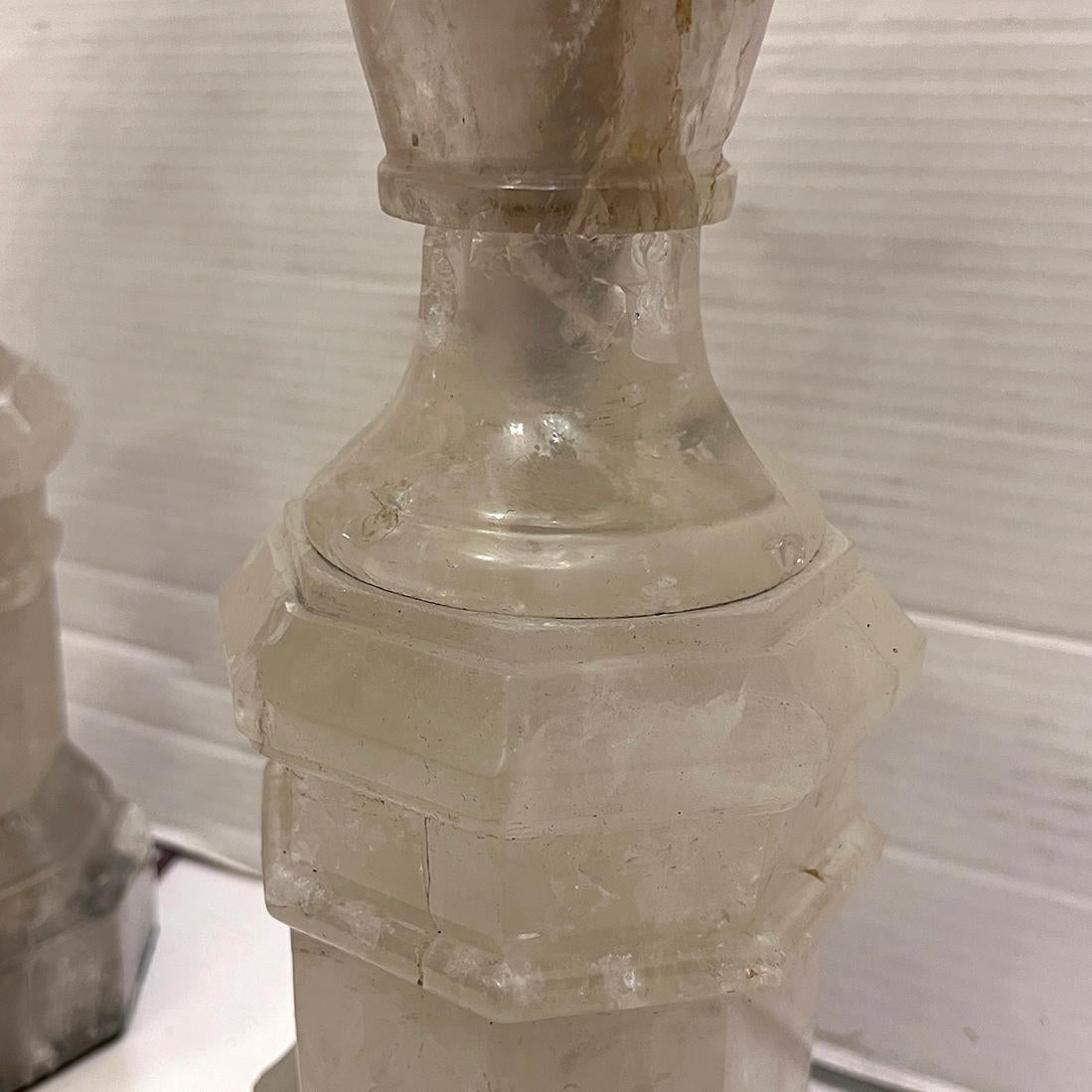Paar Vintage-Bergkristall-Lampen im Angebot 1