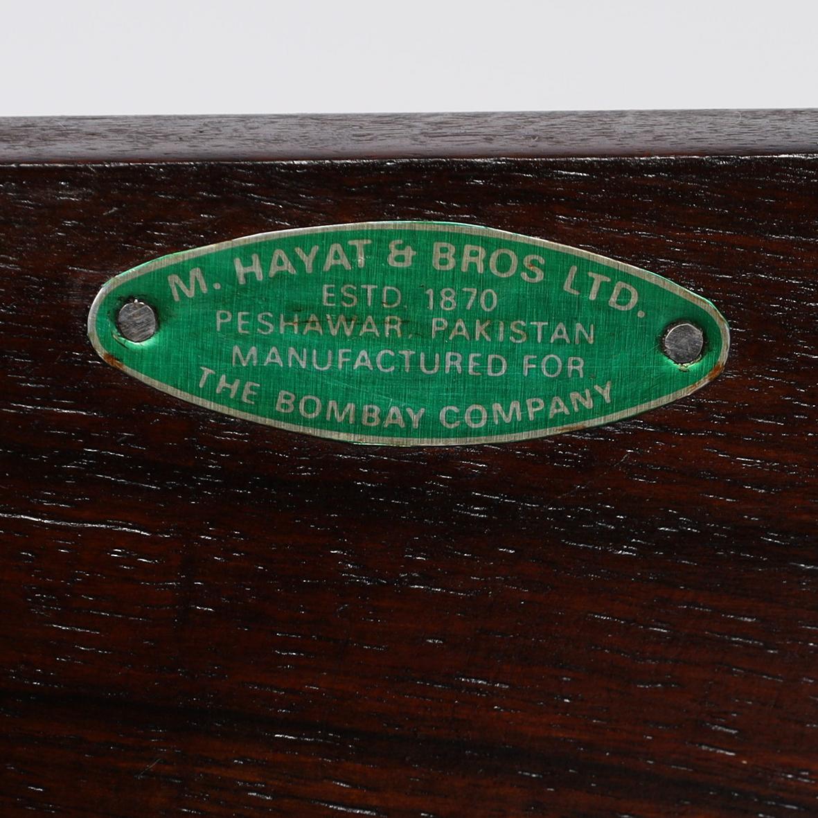 Pair of Vintage Rosewood Campaign Chests or Cabinets by M. Hayat and Bros. 2