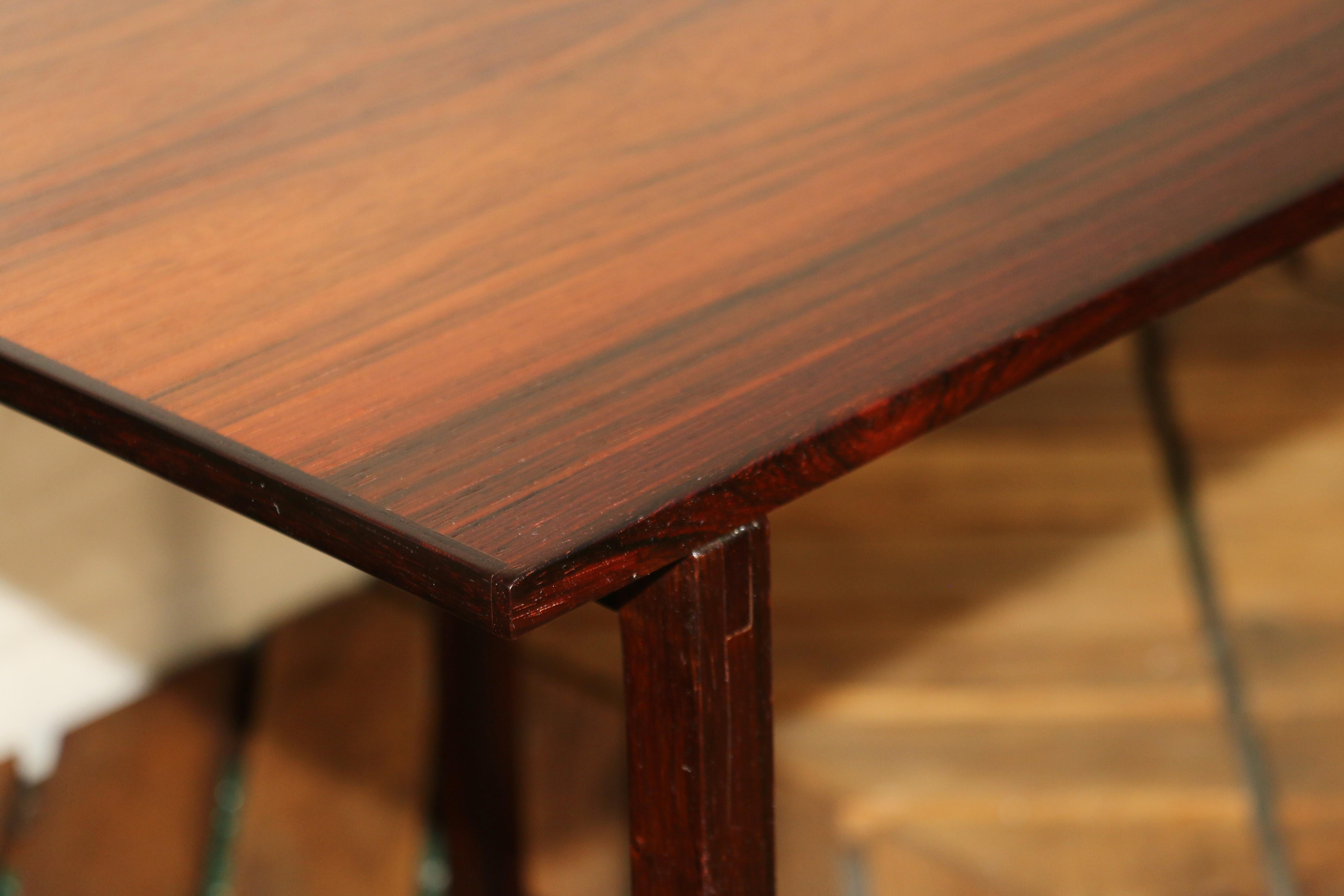 Paire de tables d'appoint vintage en palissandre par Kai Kristiansen, Danemark, années 1960 en vente 7