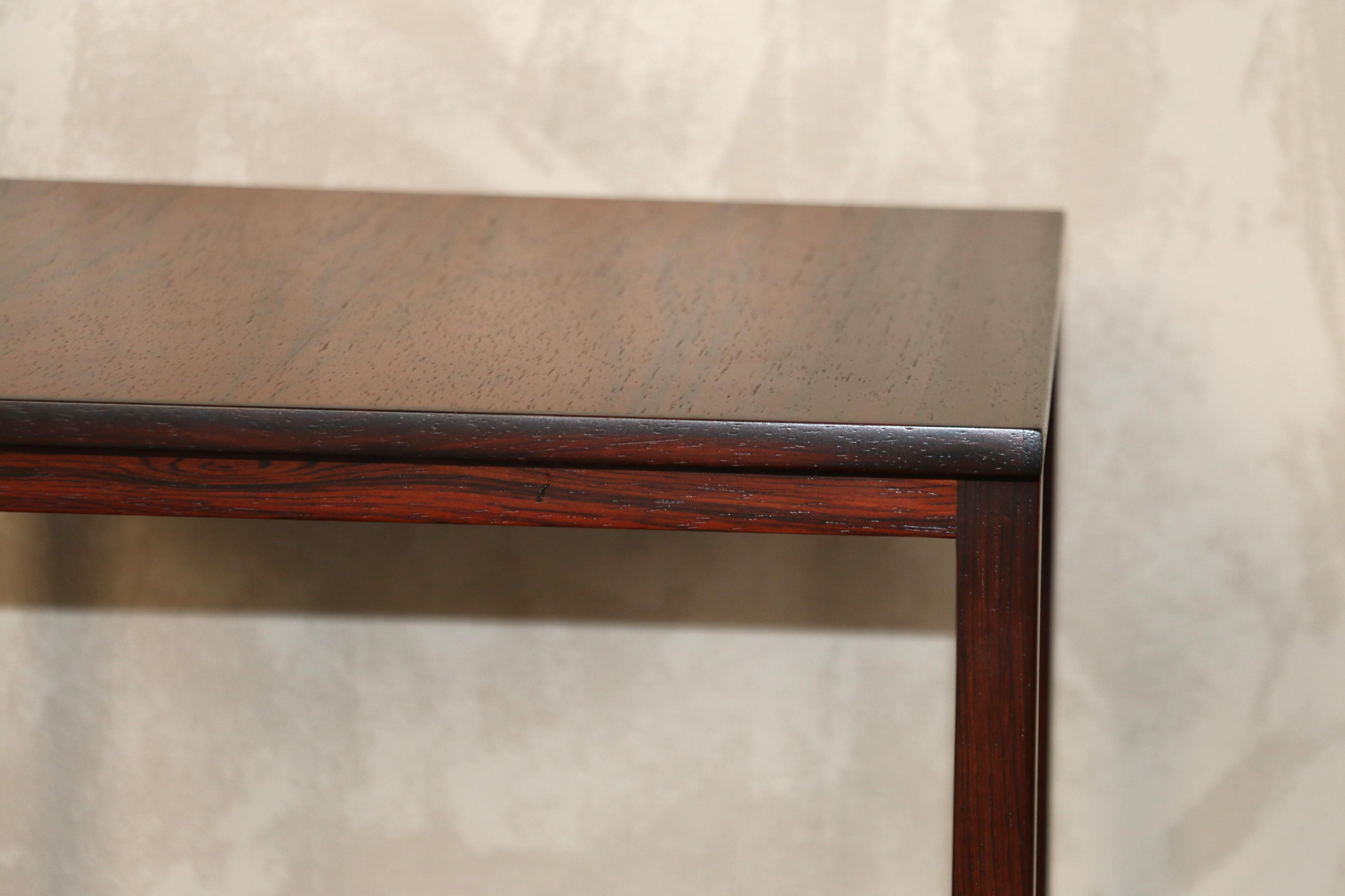 Paire de tables d'appoint vintage en palissandre par Kai Kristiansen, Danemark, années 1960 en vente 9