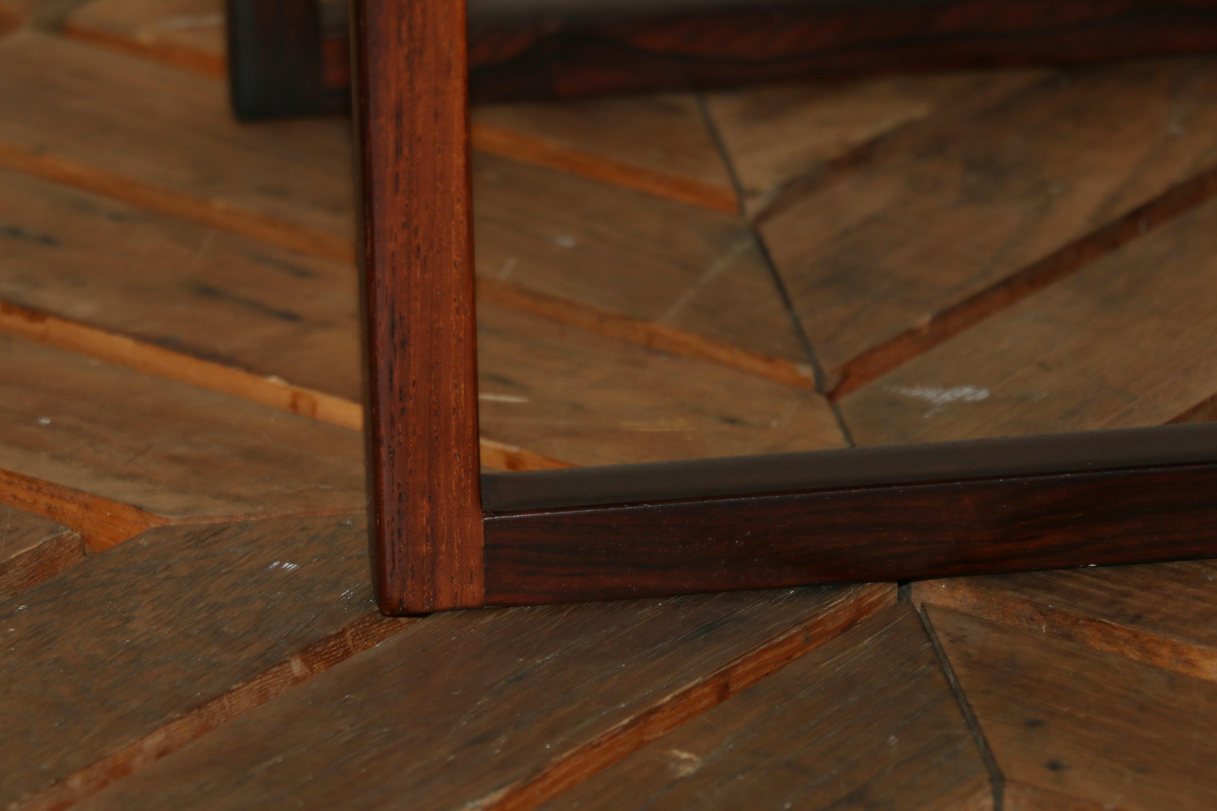 Paire de tables d'appoint vintage en palissandre par Kai Kristiansen, Danemark, années 1960 en vente 10