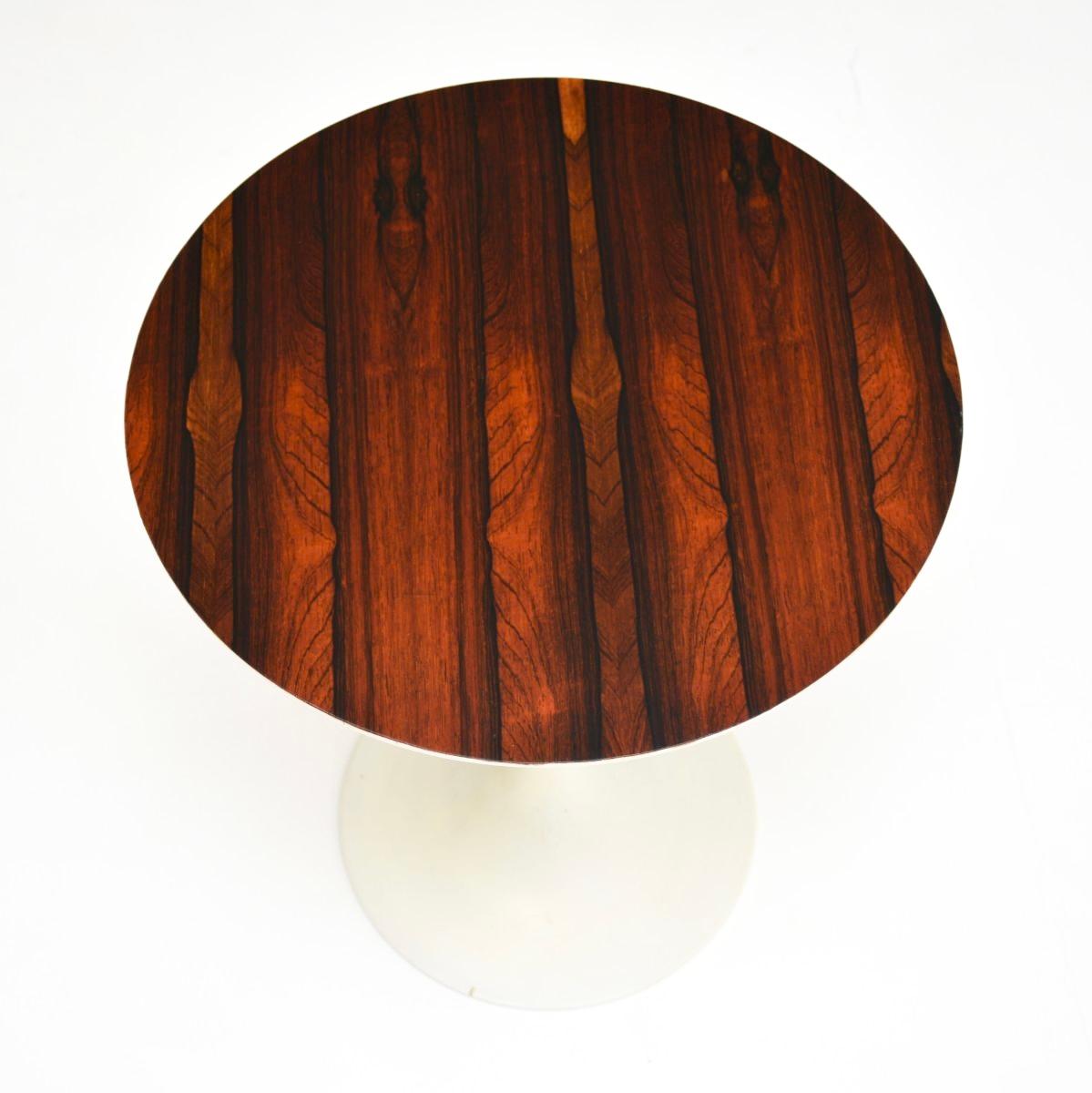 Mid-Century Modern Pair of Vintage Rosewood Tulip Side Tables by Arkana