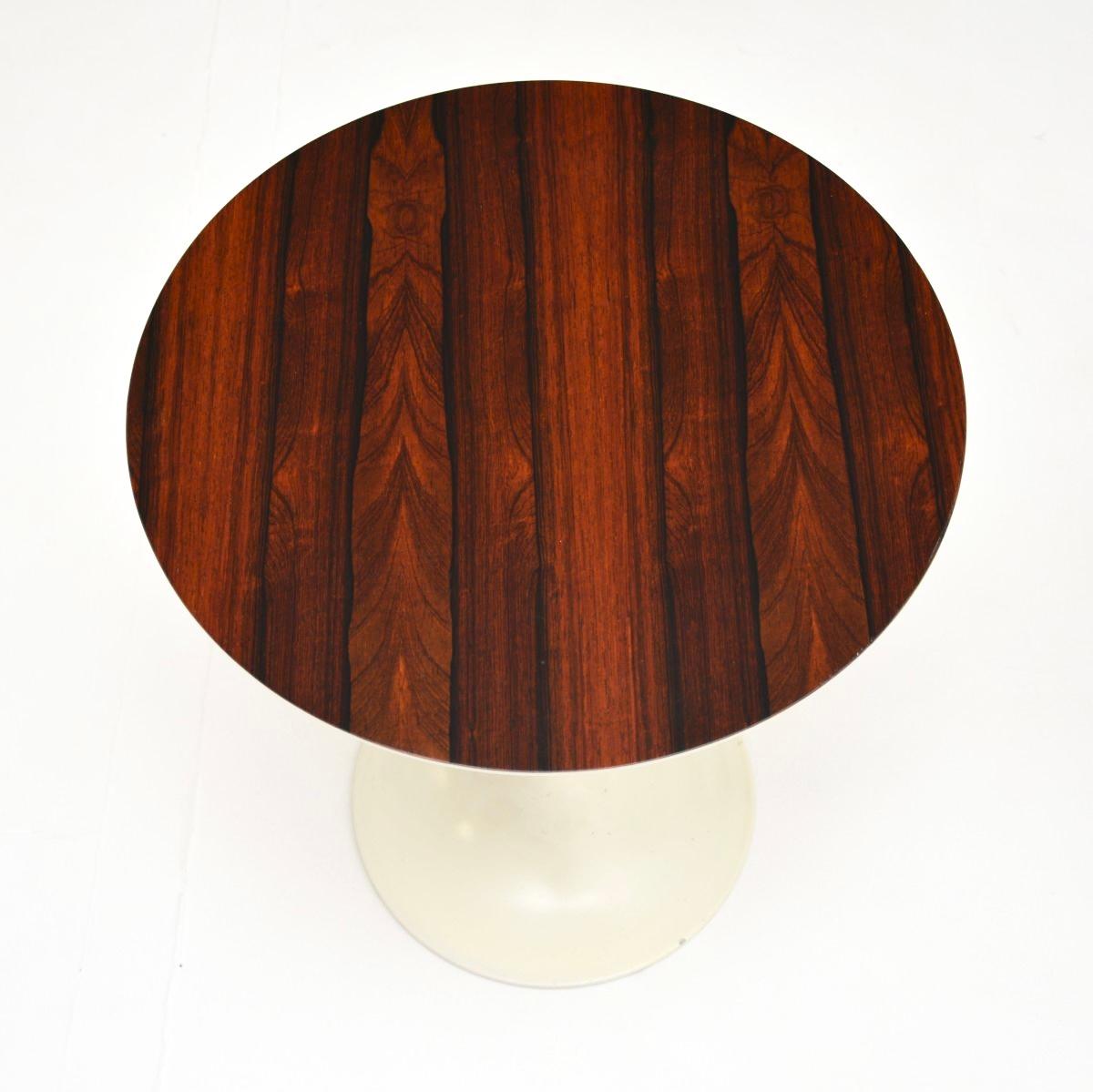 British Pair of Vintage Rosewood Tulip Side Tables by Arkana For Sale
