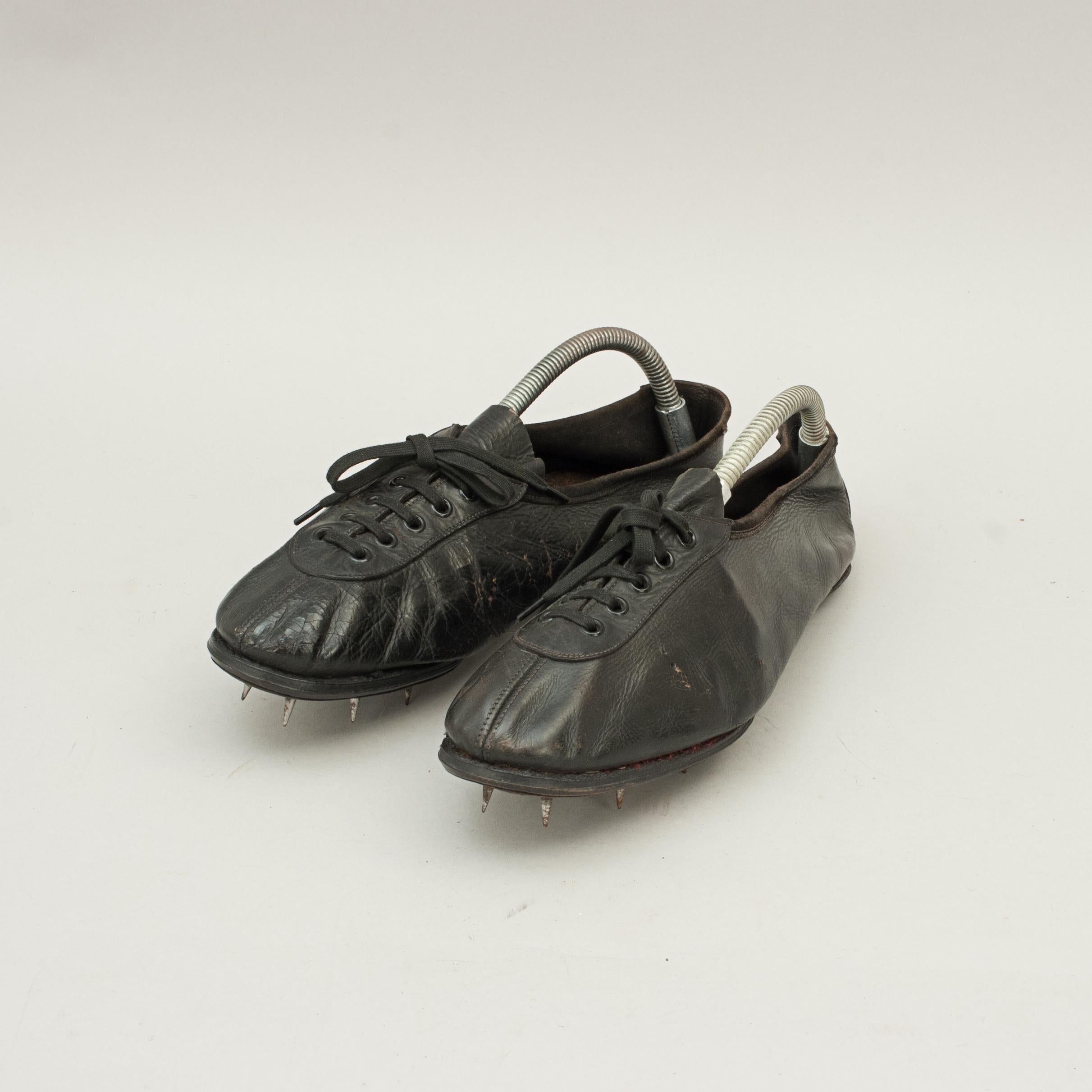 Unknown Pair of Vintage Running Spikes, Athletes Sprinting Shoes
