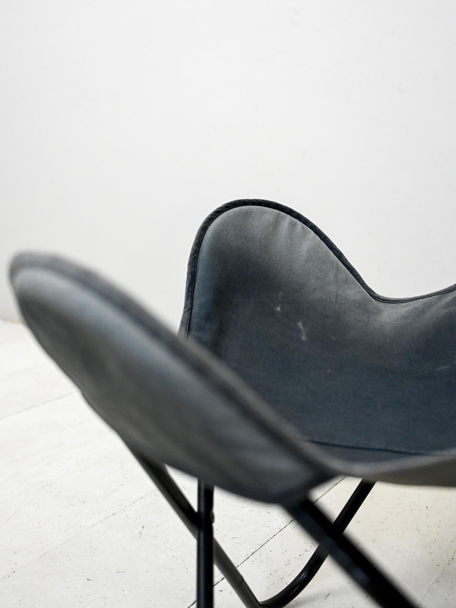 Metal Pair of Vintage Safari Chairs For Sale