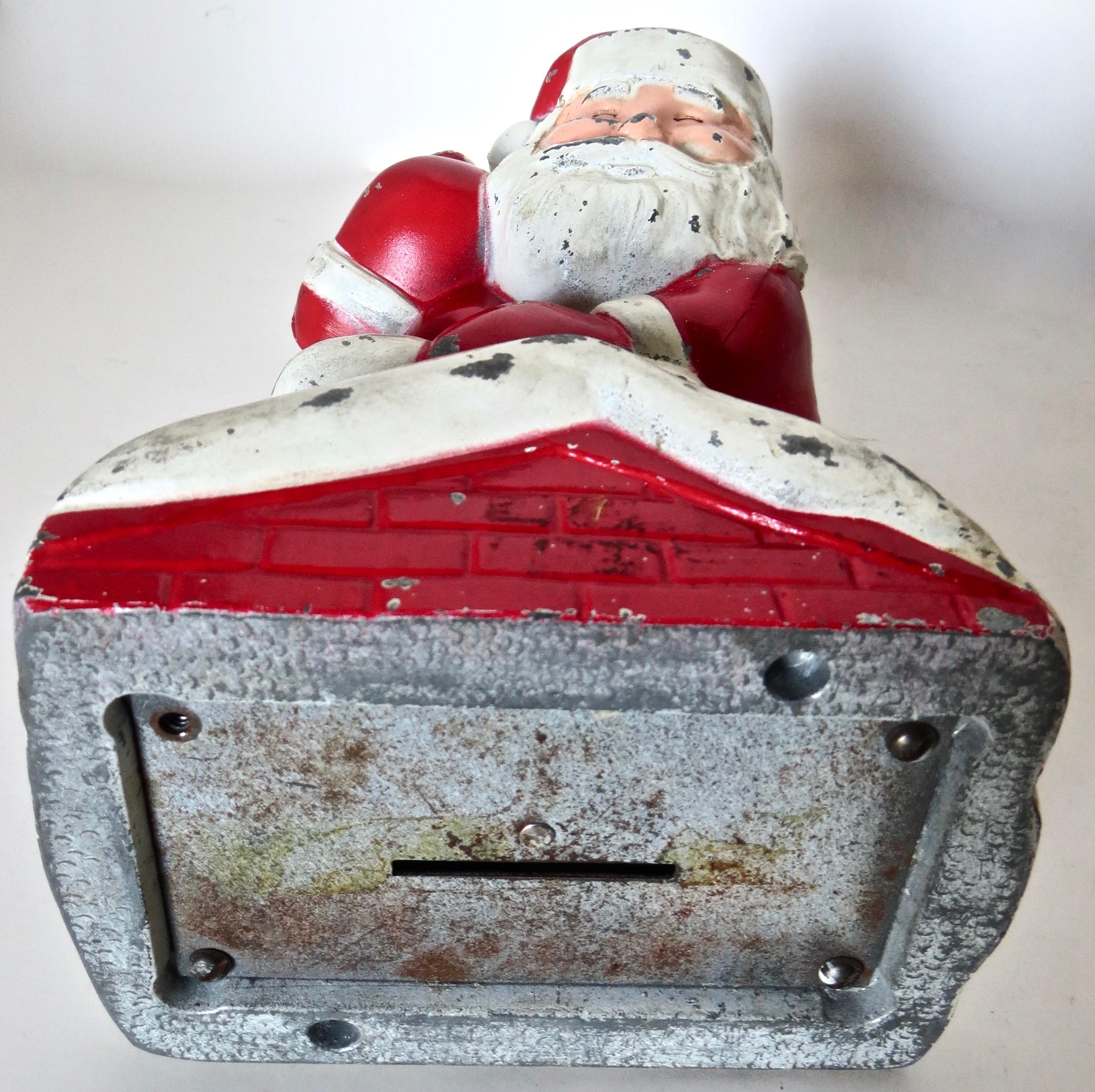 Folk Art Vintage Santa Claus Still Bank, American, circa 1960