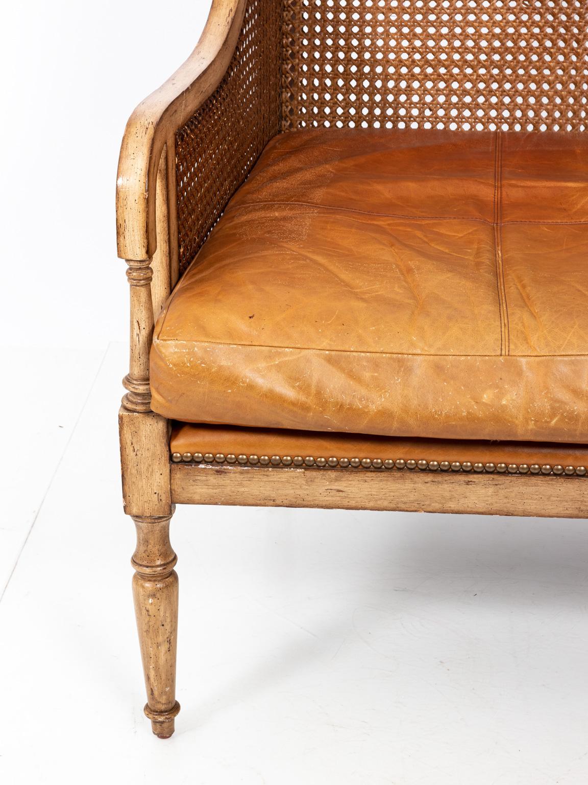 Pair of Vintage Sarreid Ltd. Cane Back Chairs 7