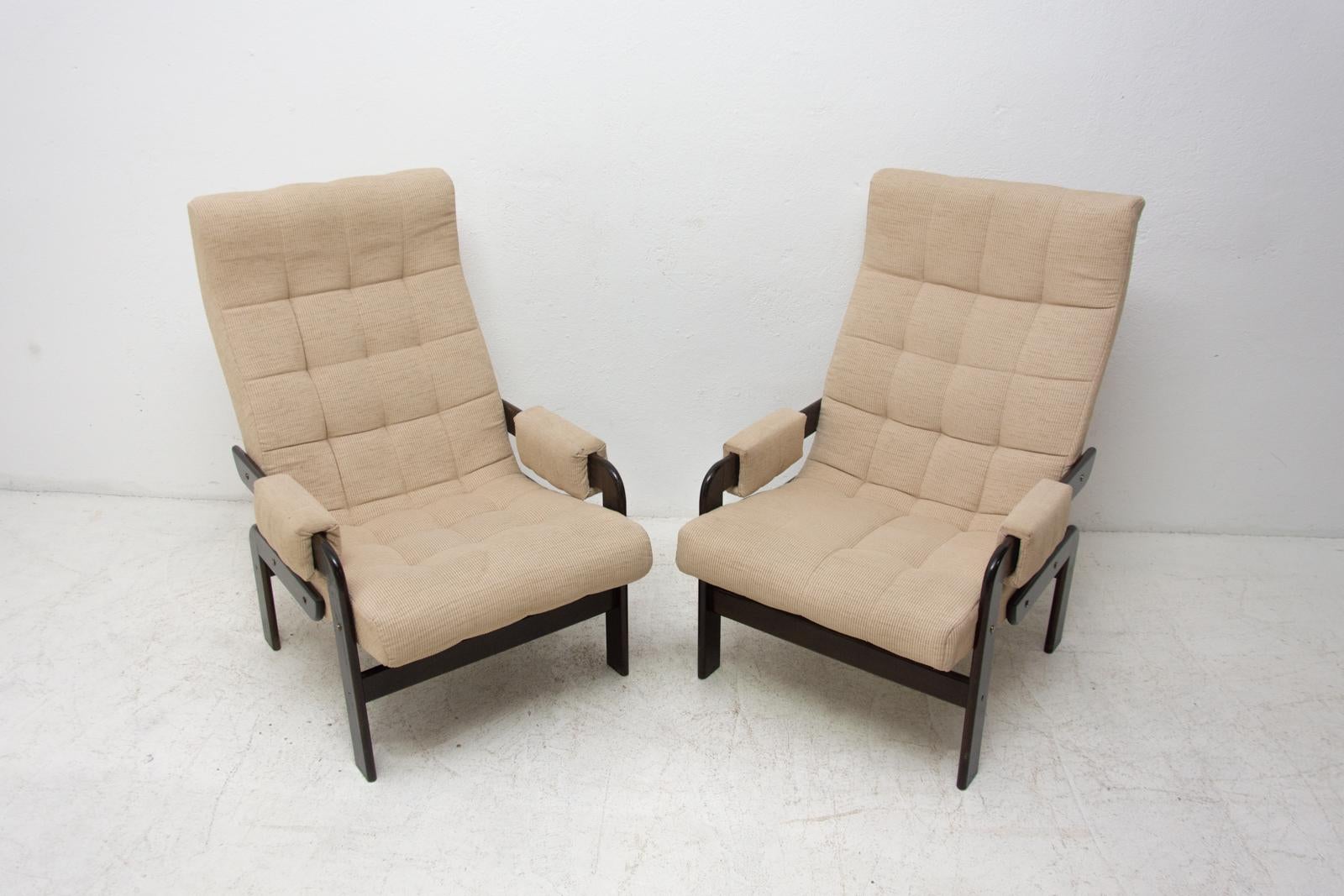 Scandinavian Modern Pair of Vintage Scandinavian Armchairs, 1970s