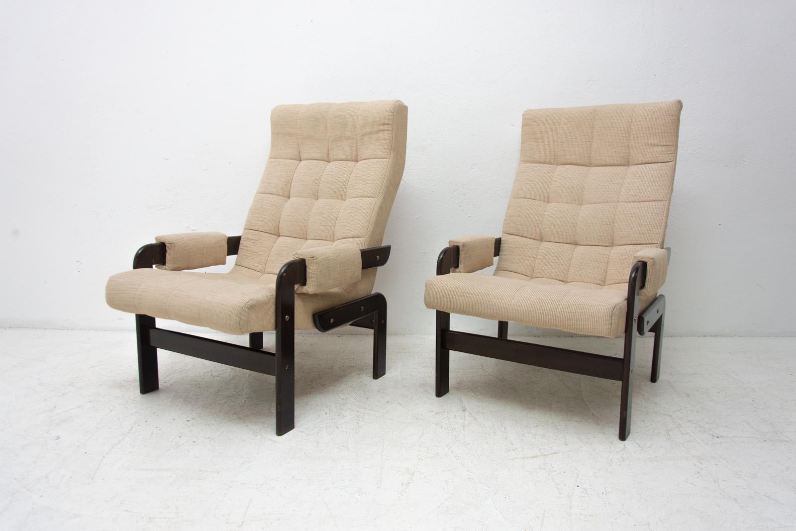 20th Century Pair of Vintage Scandinavian Armchairs, 1970s