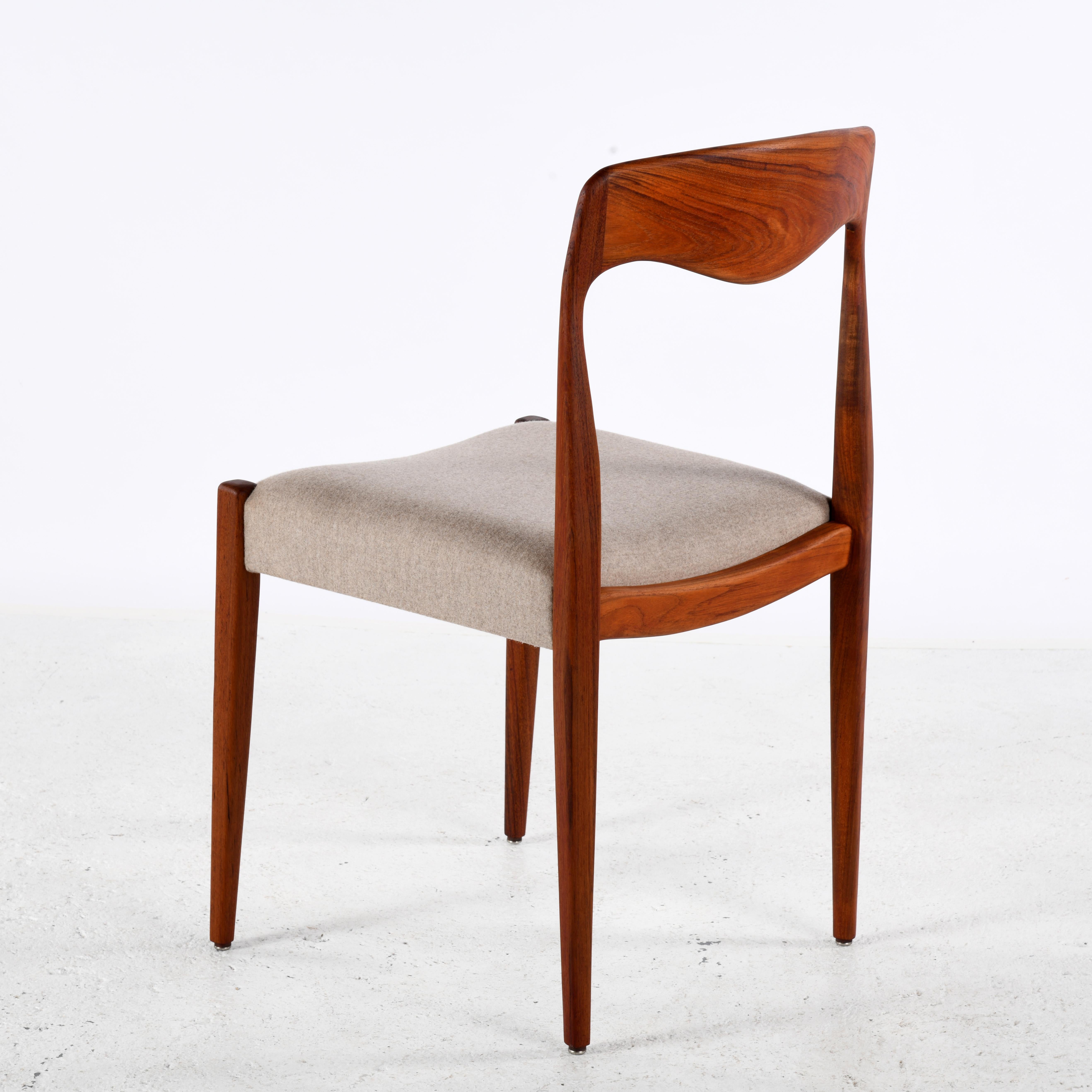 Pair of vintage Scandinavian chairs in the style of Niels Otto Møller 4