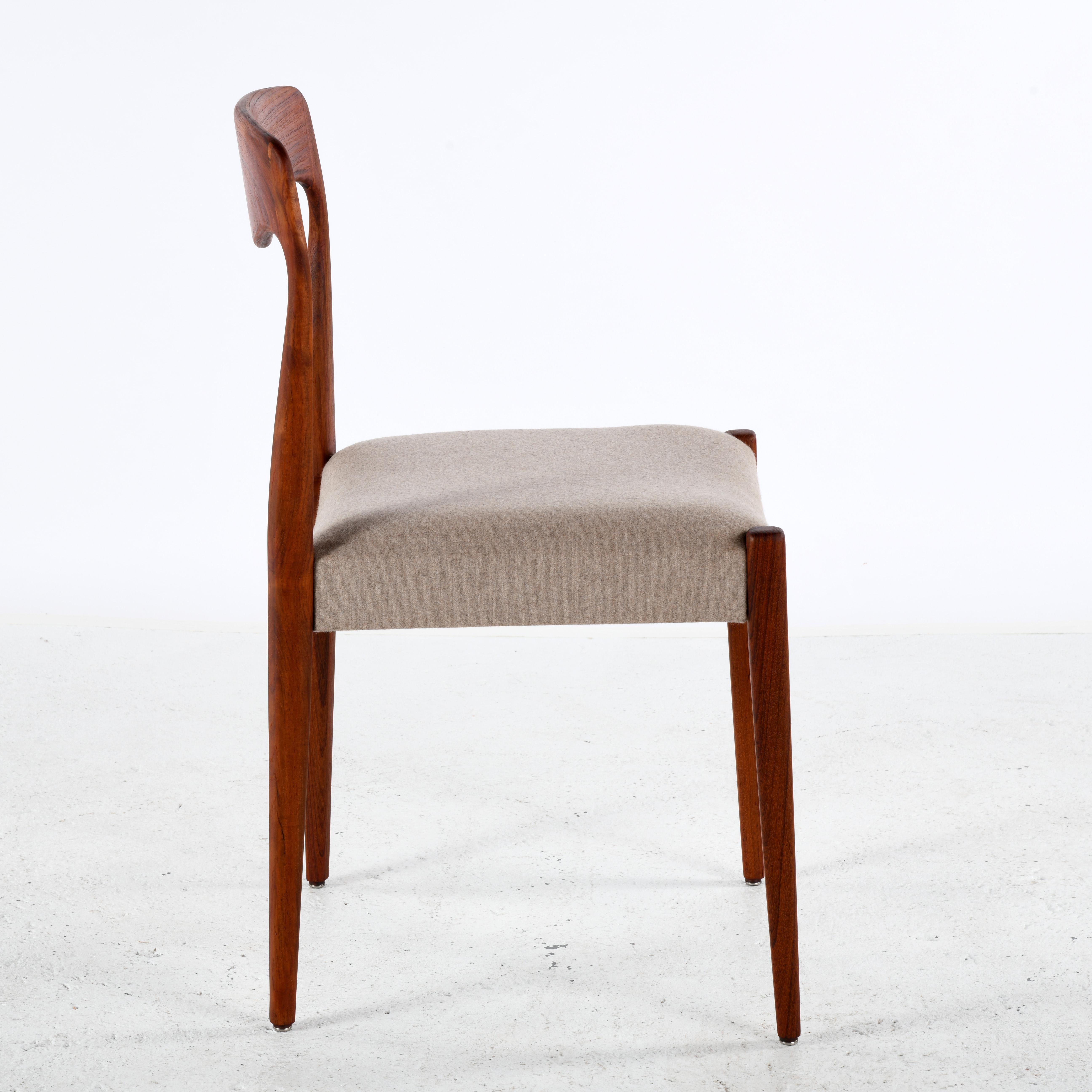 Pair of vintage Scandinavian chairs in the style of Niels Otto Møller 1