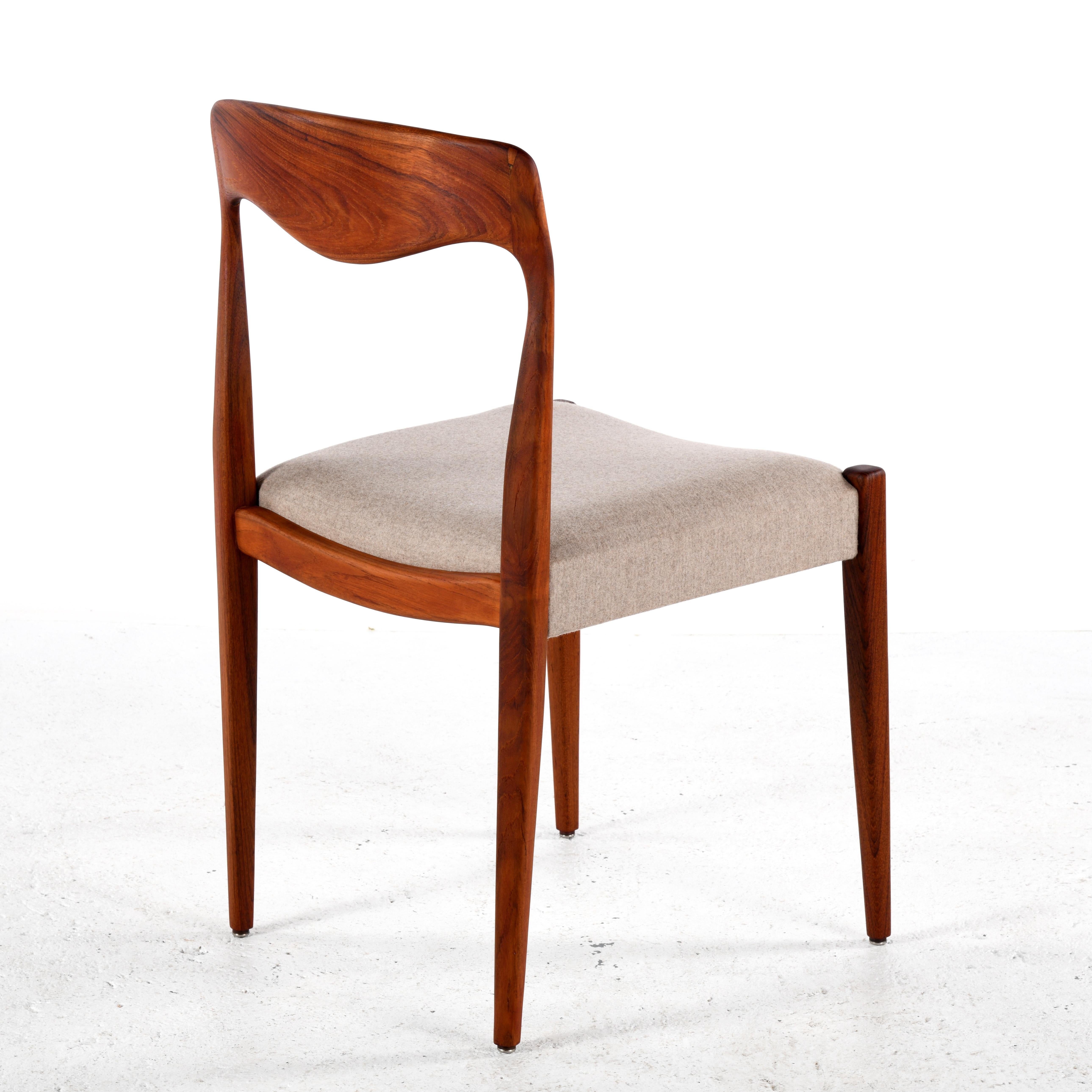 Pair of vintage Scandinavian chairs in the style of Niels Otto Møller 2